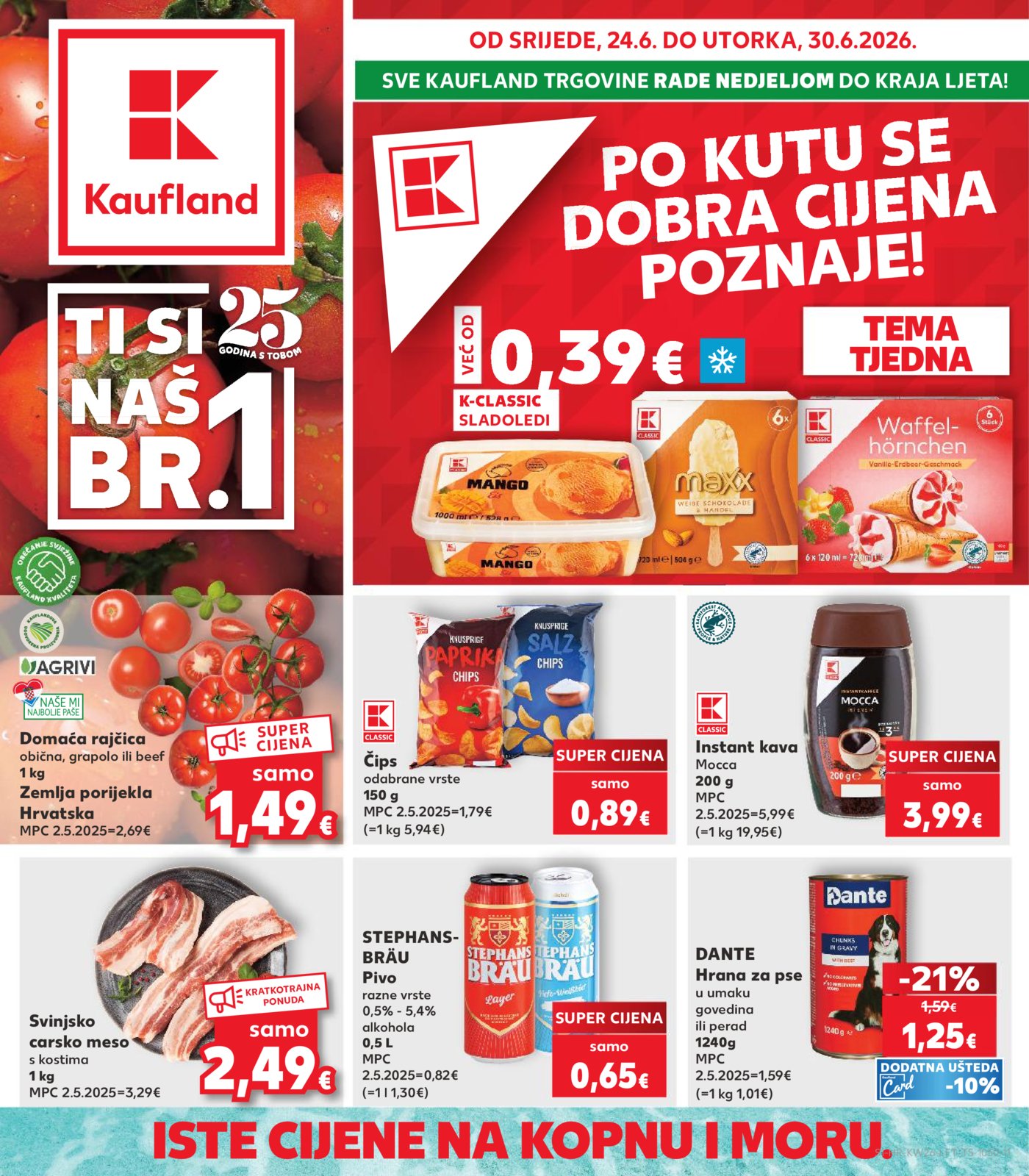 Kaufland katalog Akcija 24.06. - 30.06.2026.