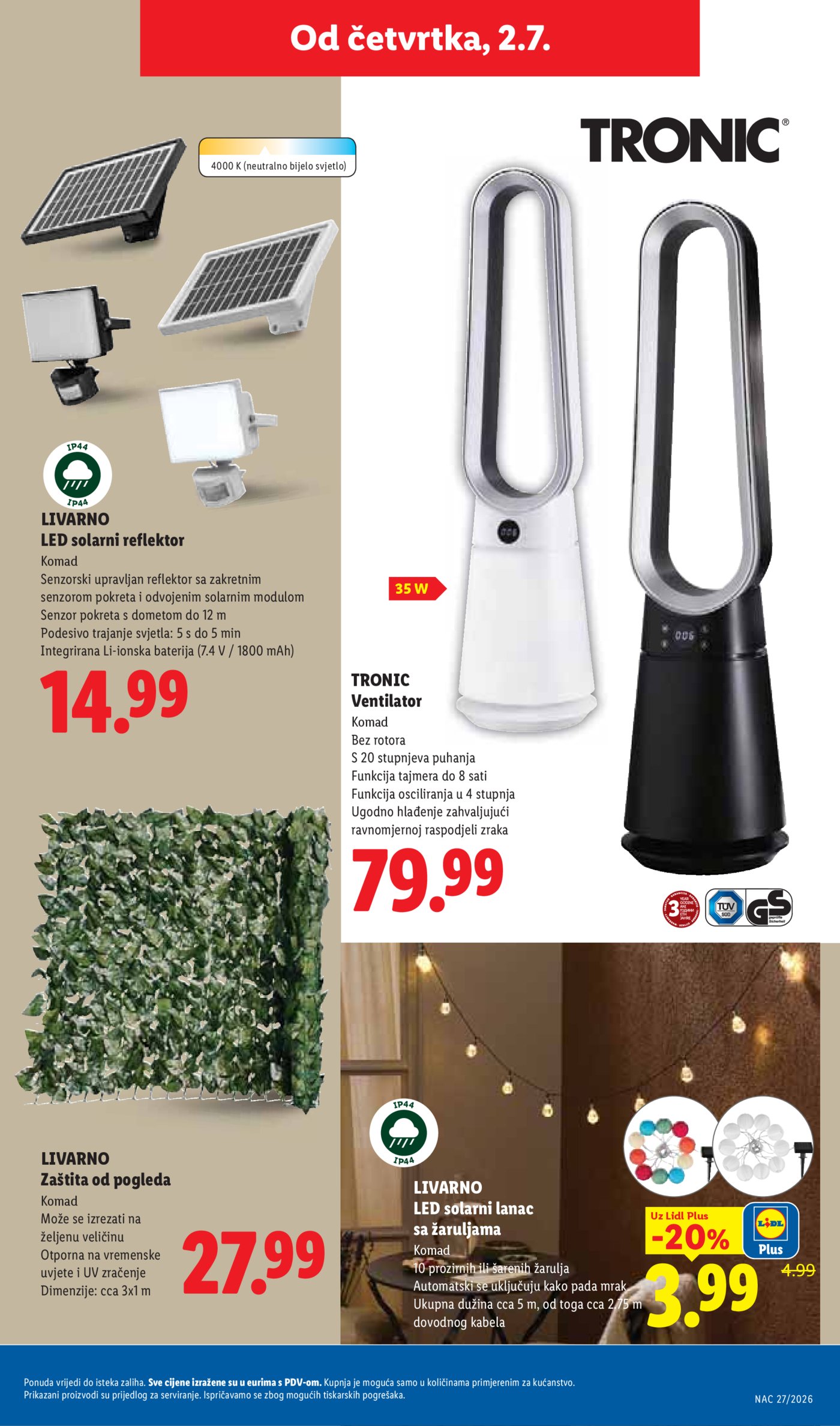 Lidl katalog Akcija 29.06.-05.07.2026.