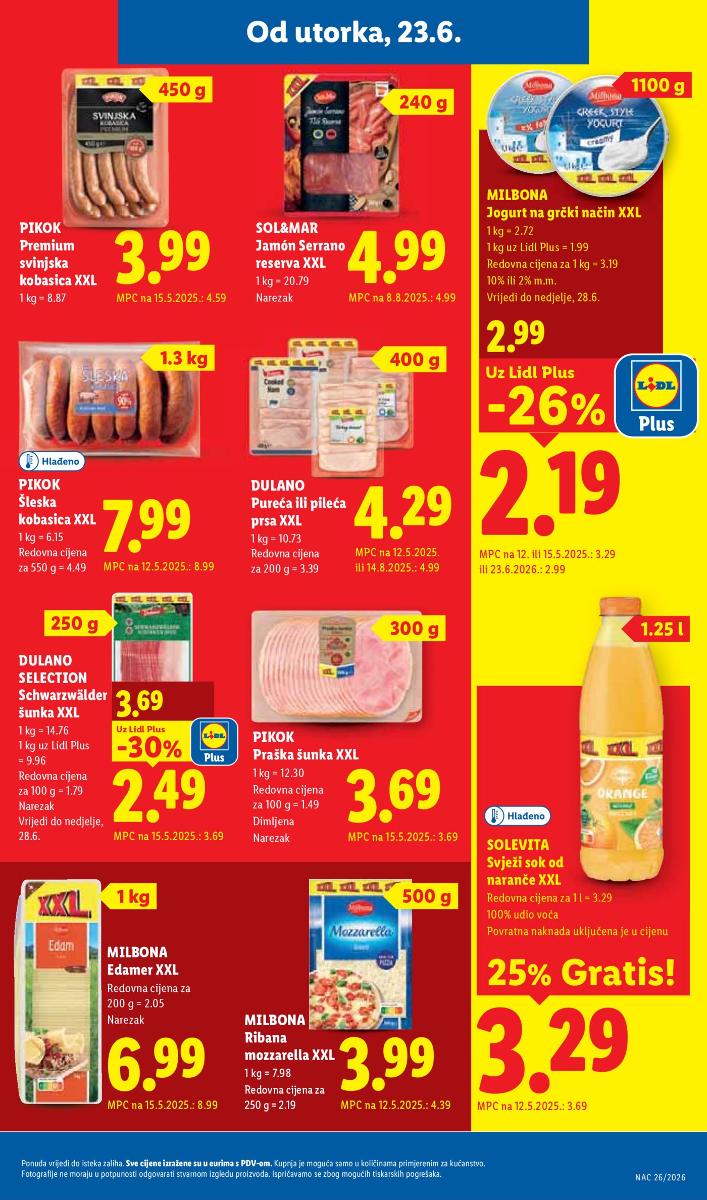 Lidl katalog Super ponuda od utorka 23.06. - 28.06.2026.