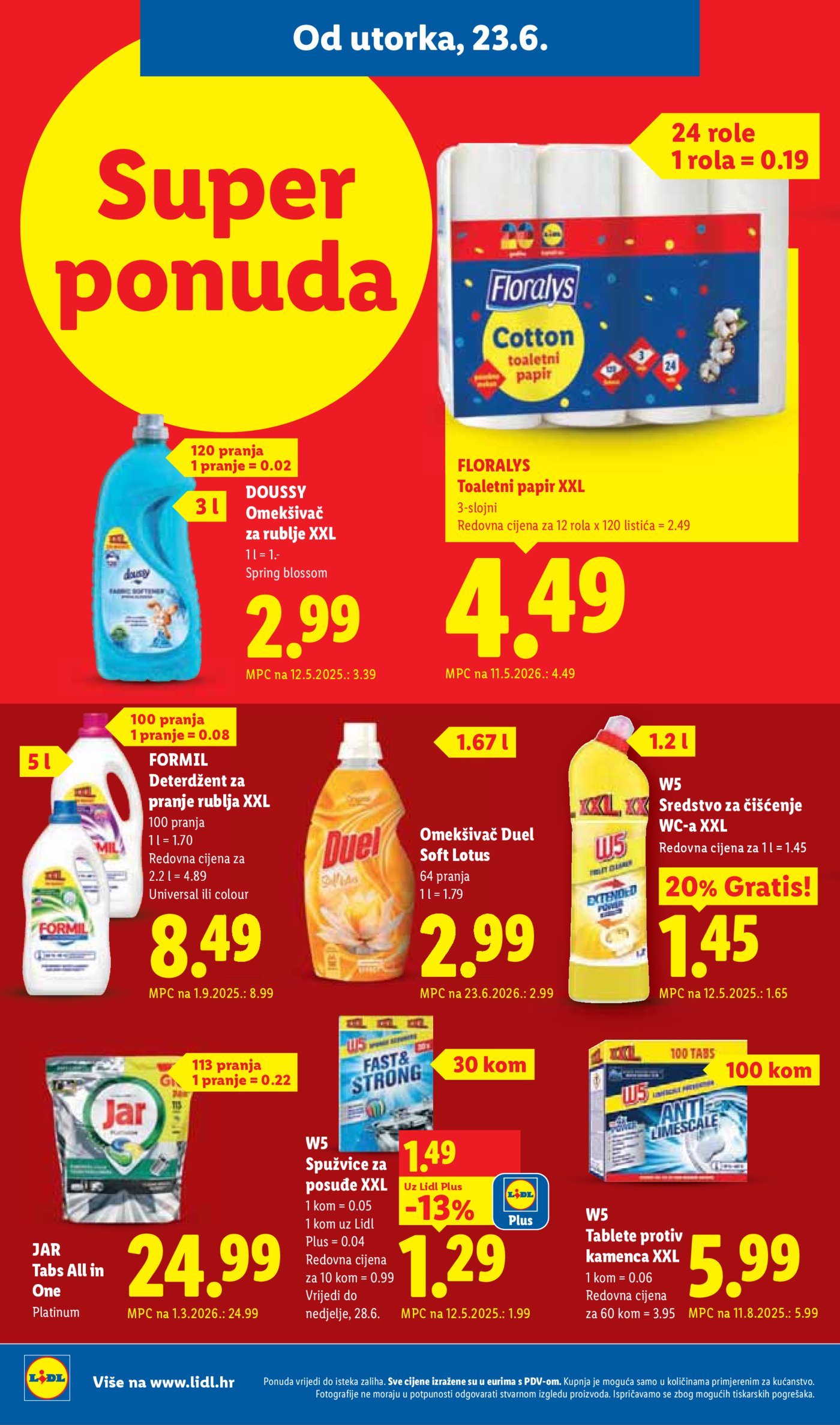 Lidl katalog Super ponuda od utorka 23.06. - 28.06.2026.