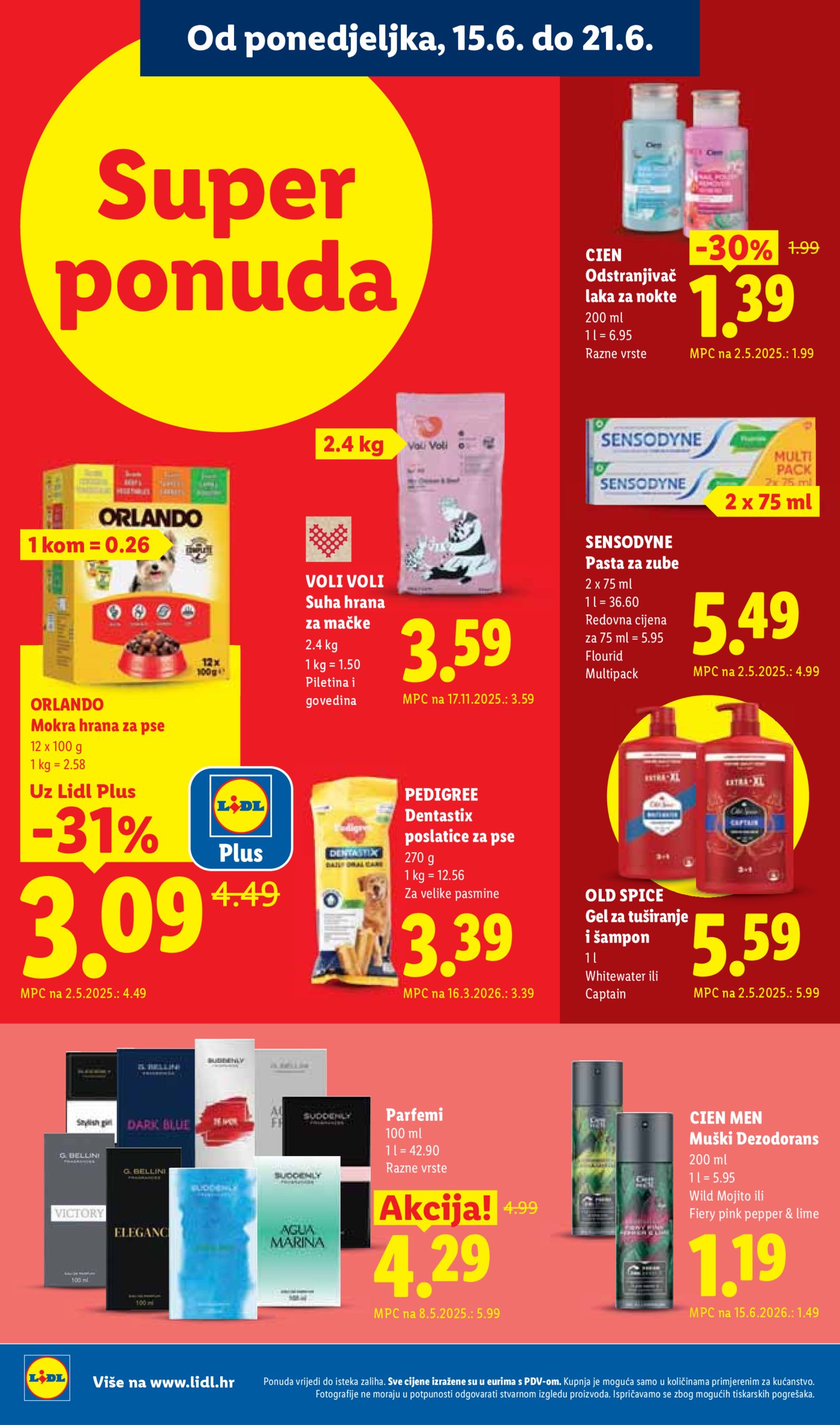 Lidl katalog Super ponuda od ponedjeljka 15.06. - 21.06.2026.