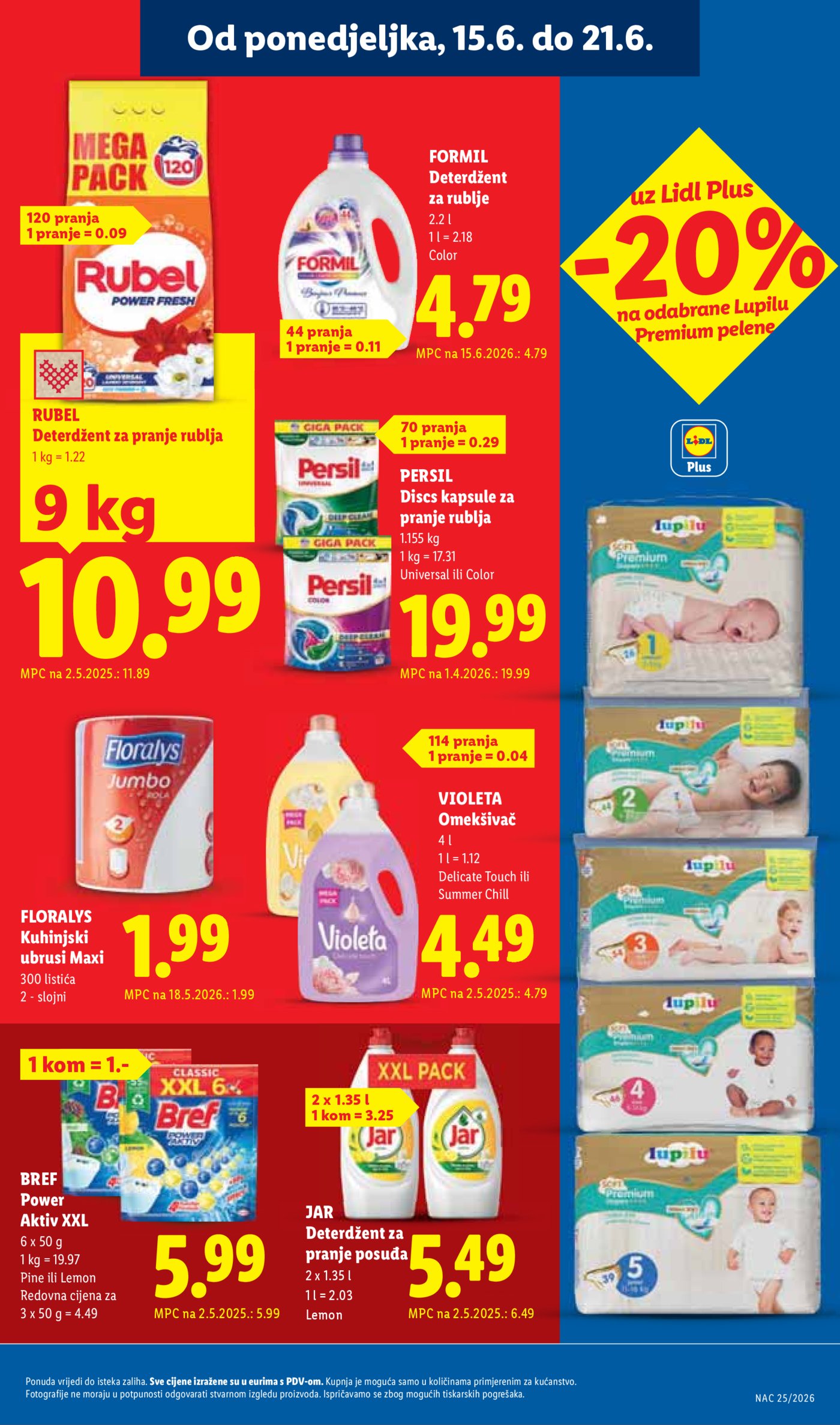 Lidl katalog Super ponuda od ponedjeljka 15.06. - 21.06.2026.