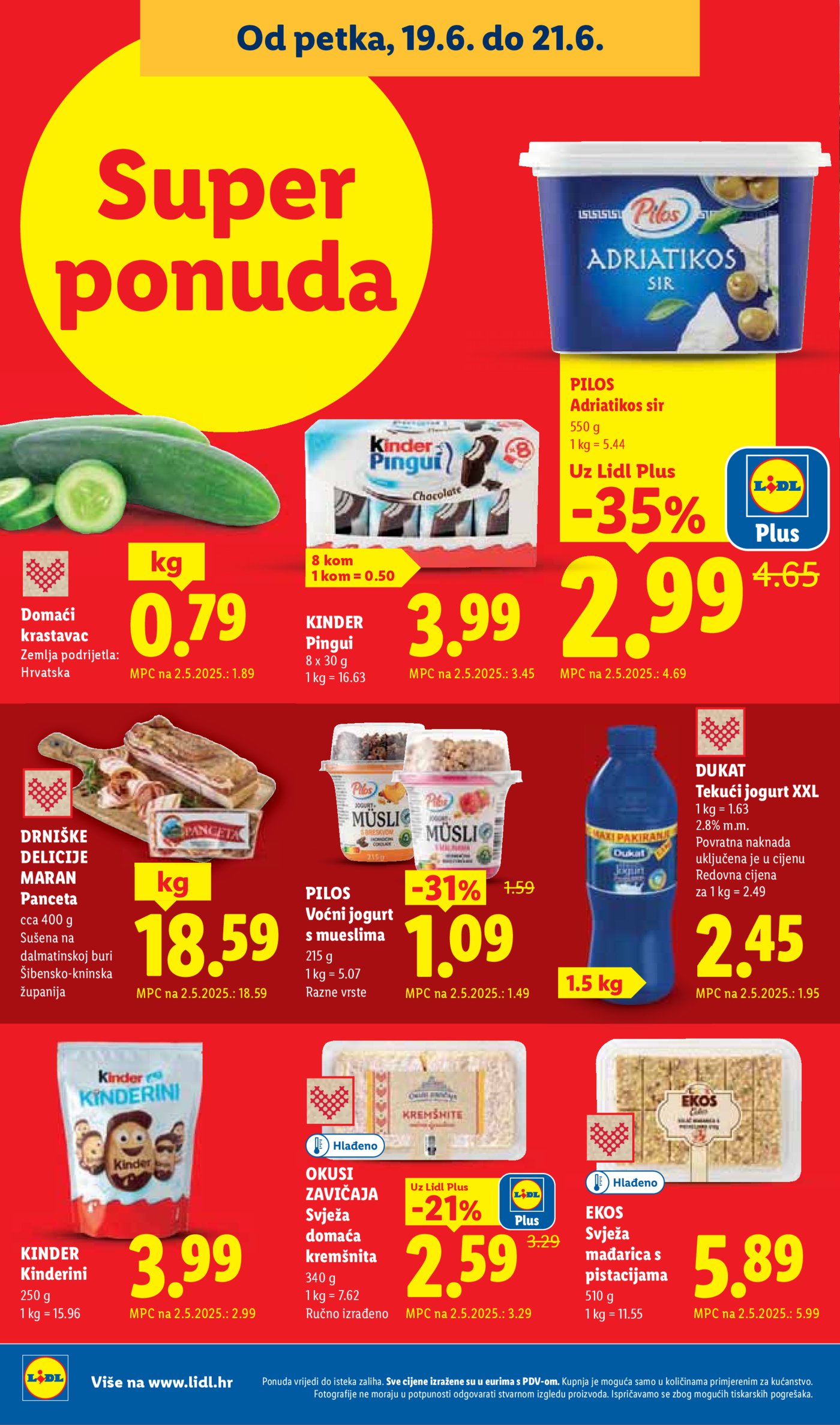 Lidl katalog Super ponuda od ponedjeljka 15.06. - 21.06.2026.
