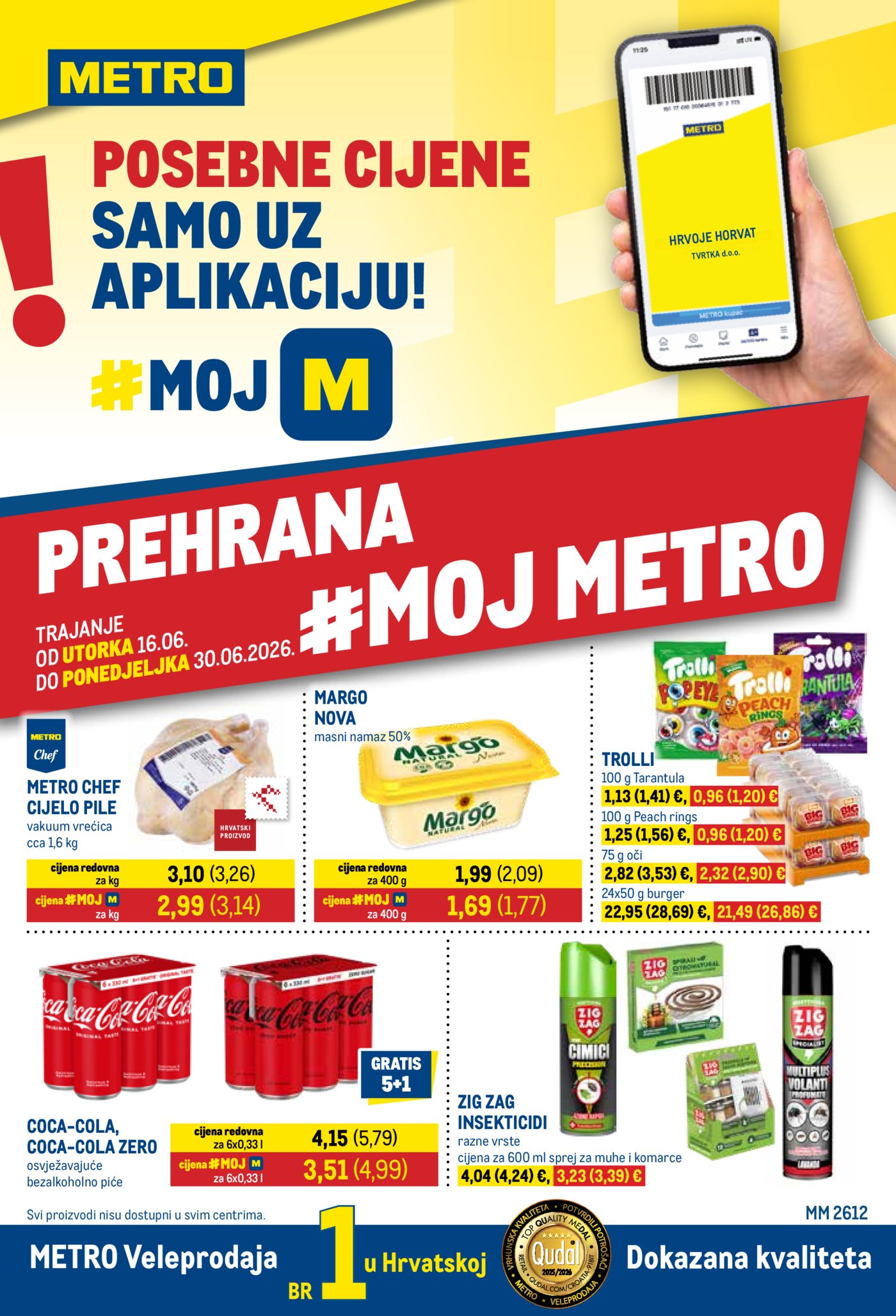 Metro katalog Prehrana i neprehrana 16.06.- 30.06.2026.