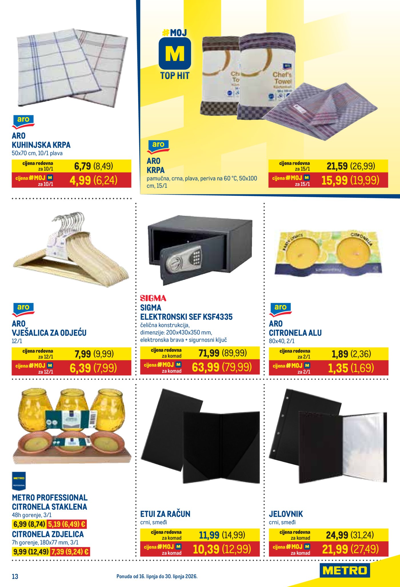 Metro katalog Prehrana i neprehrana 16.06.- 30.06.2026.