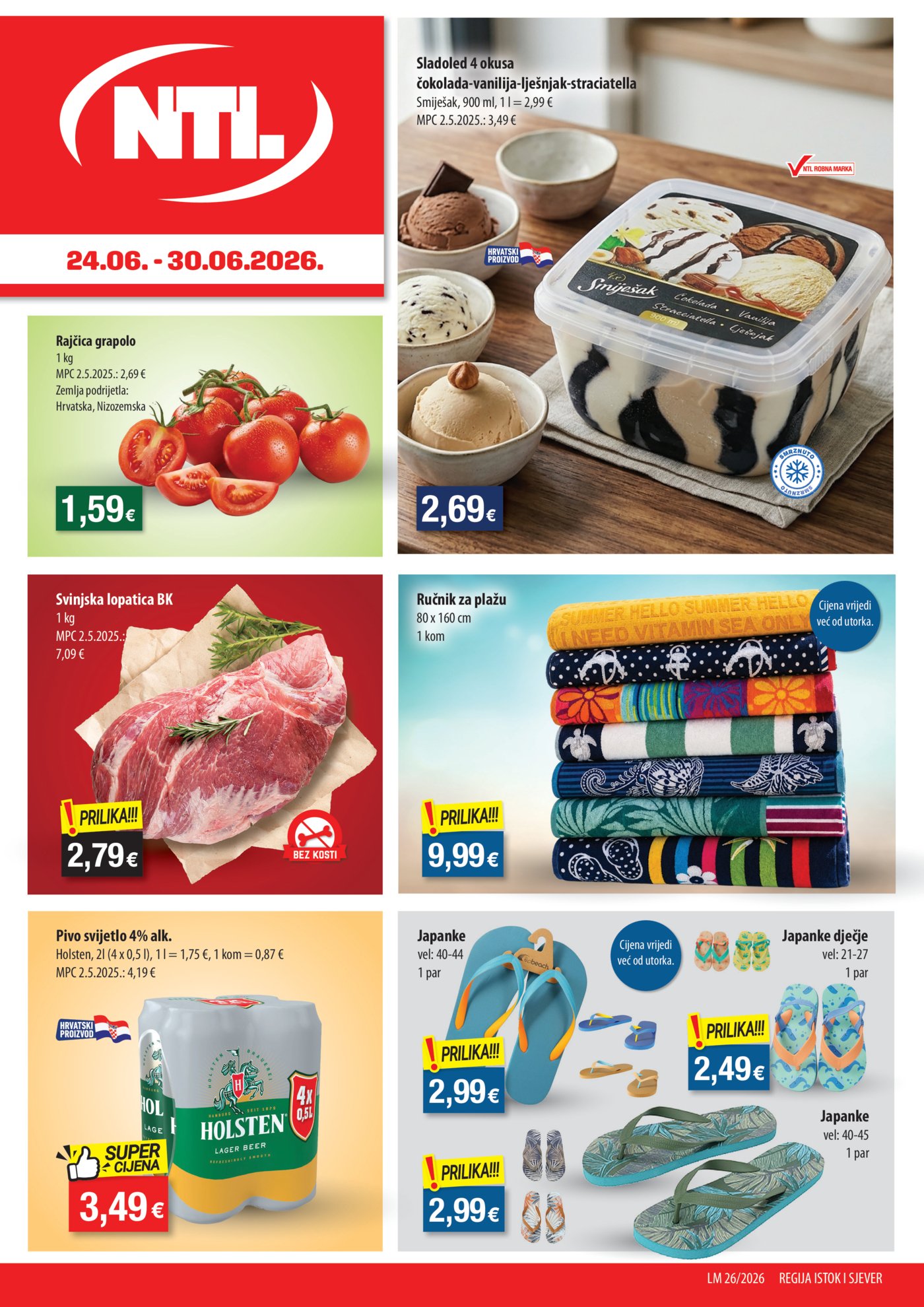 NTL katalog Akcija 24.06. - 30.06.2026. Istok i Sjever