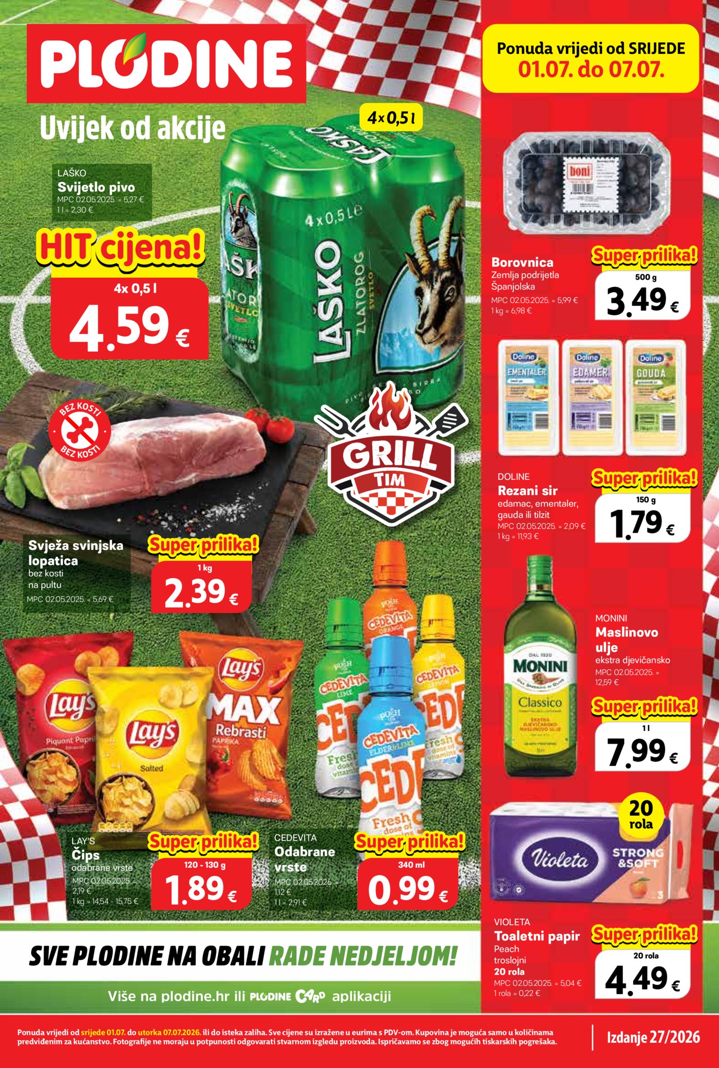 Plodine katalog Akcija 01.07. - 07.07.2026.