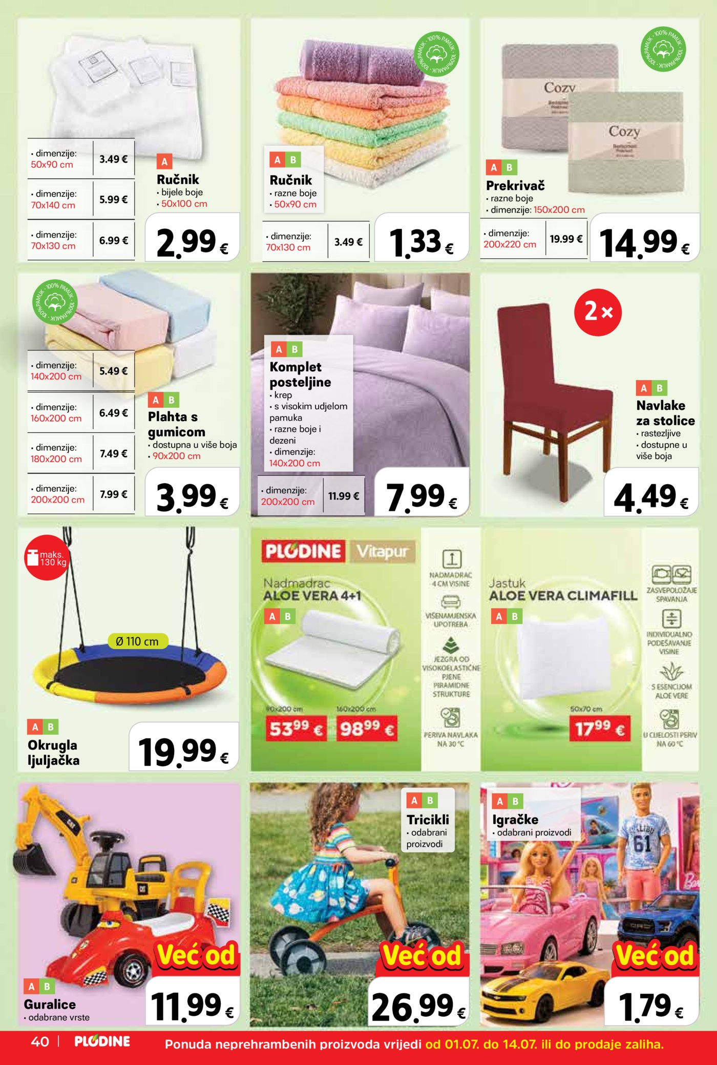 Plodine katalog Akcija 01.07. - 07.07.2026.