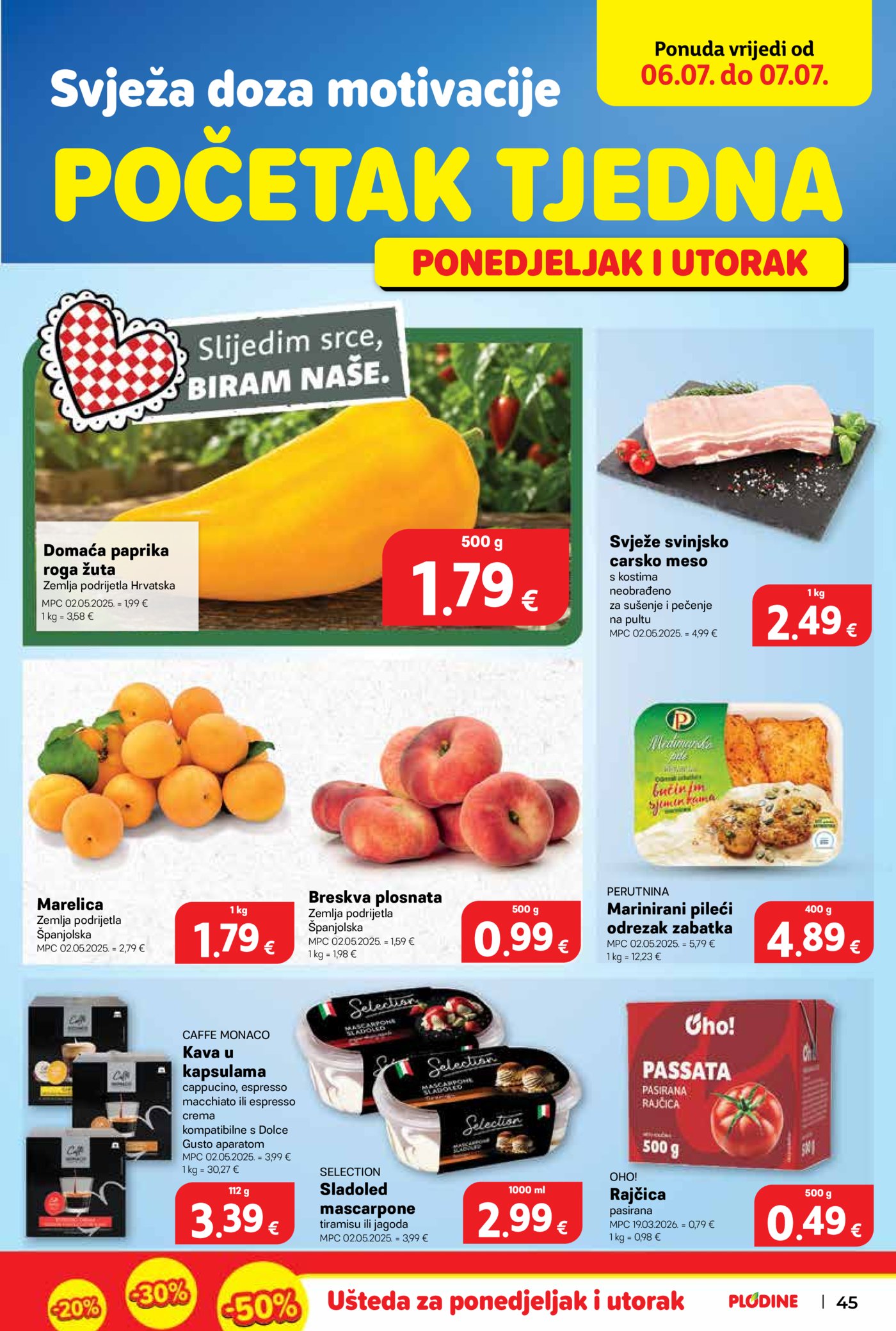Plodine katalog Akcija 01.07. - 07.07.2026.