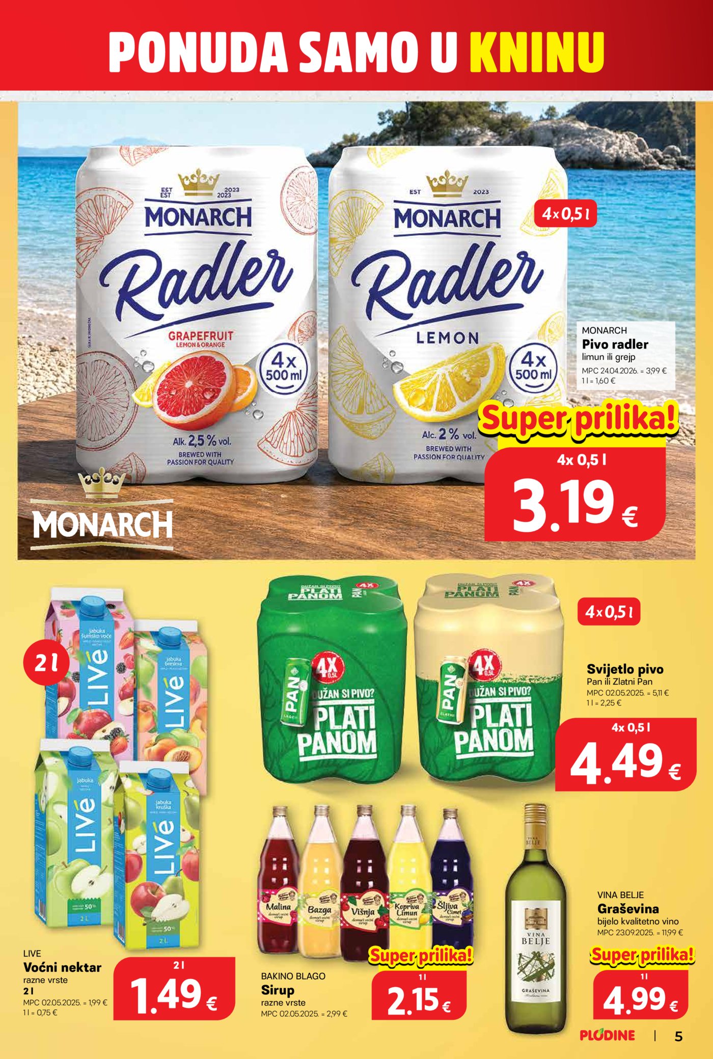 Plodine katalog Akcija 18.06. - 23.06.2026. Knin