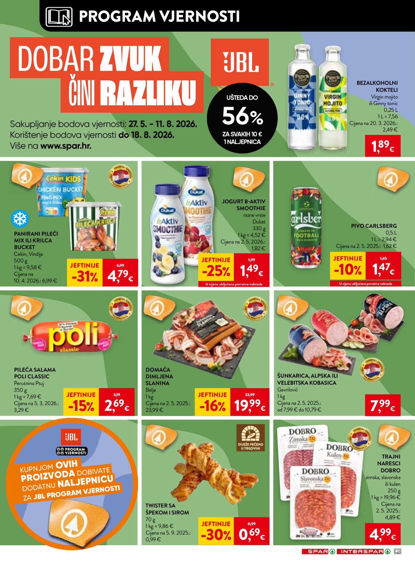 SPAR INTERSPAR katalog Akcija 01.07. - 07.07.2026.
