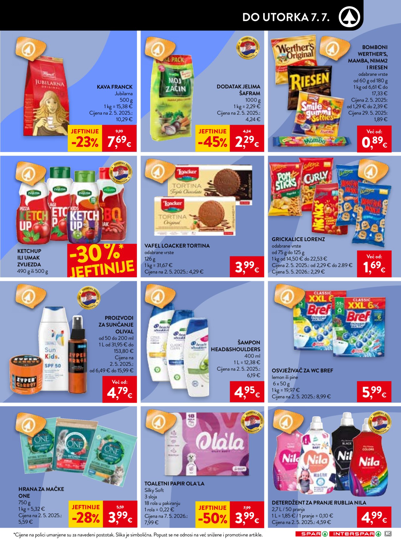 SPAR INTERSPAR katalog Akcija 01.07. - 07.07.2026.
