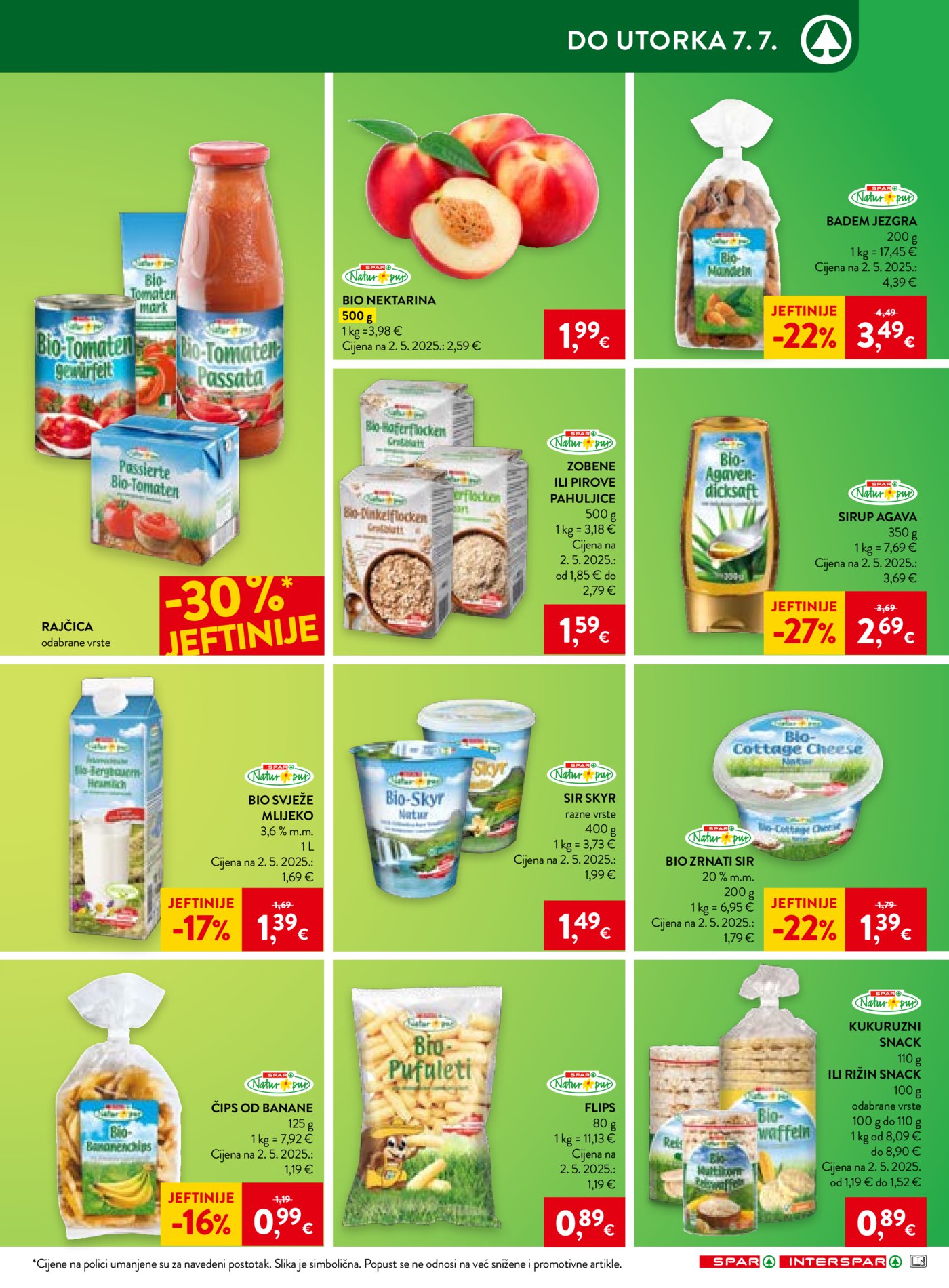 SPAR INTERSPAR katalog Akcija 01.07. - 07.07.2026.