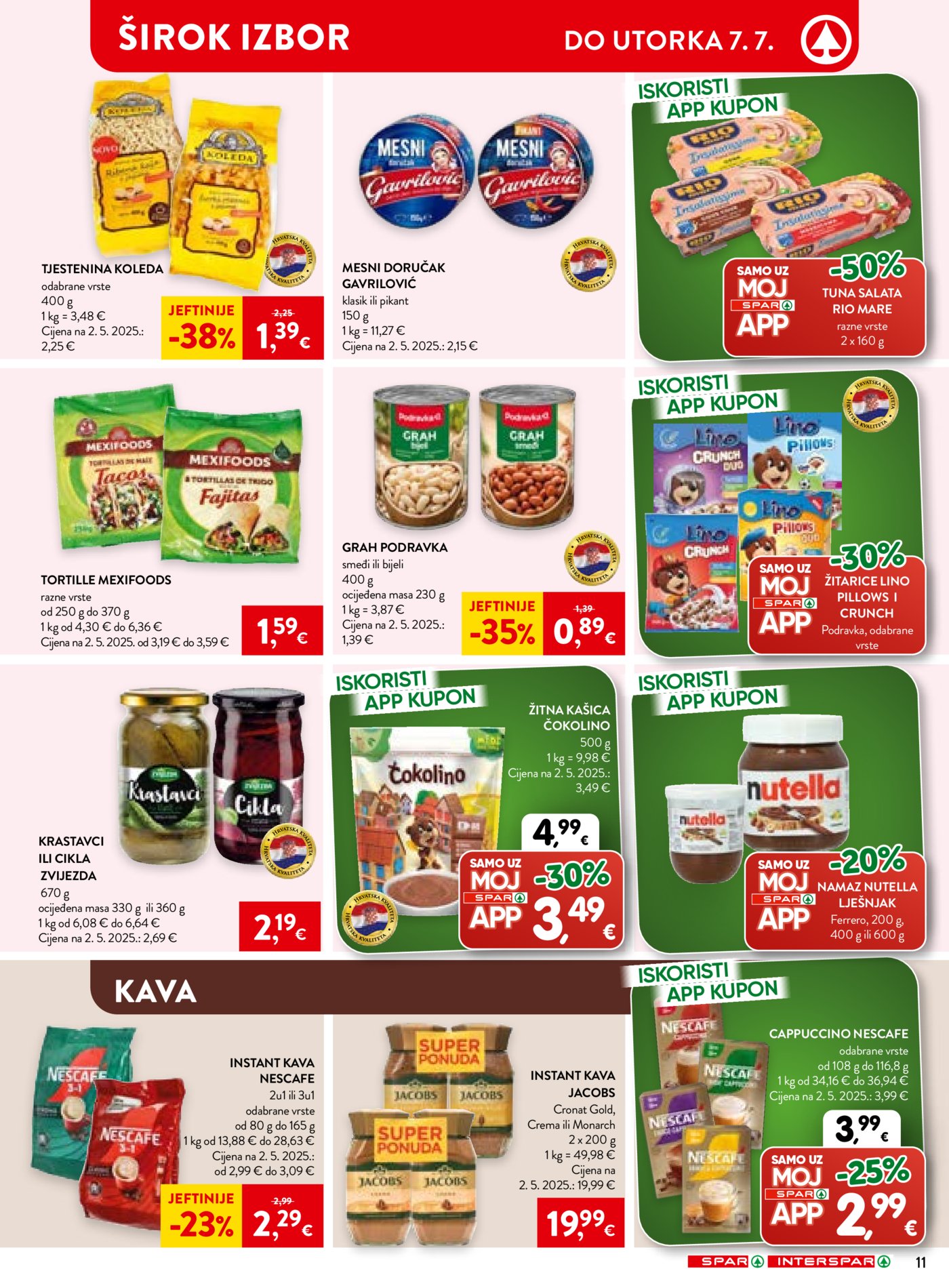 SPAR INTERSPAR katalog Akcija 01.07. - 07.07.2026.