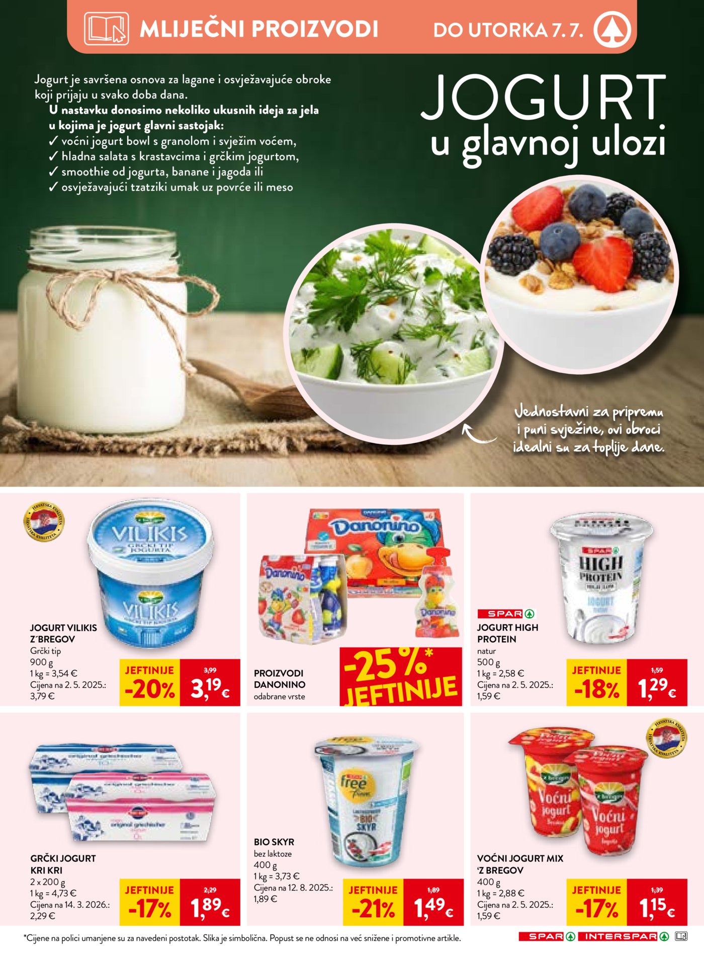 SPAR INTERSPAR katalog Akcija 01.07. - 07.07.2026.