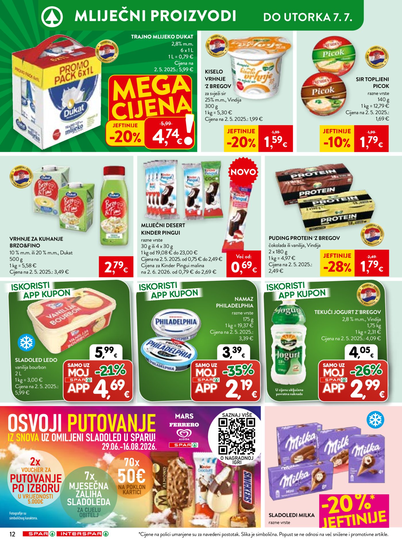 SPAR INTERSPAR katalog Akcija 01.07. - 07.07.2026.