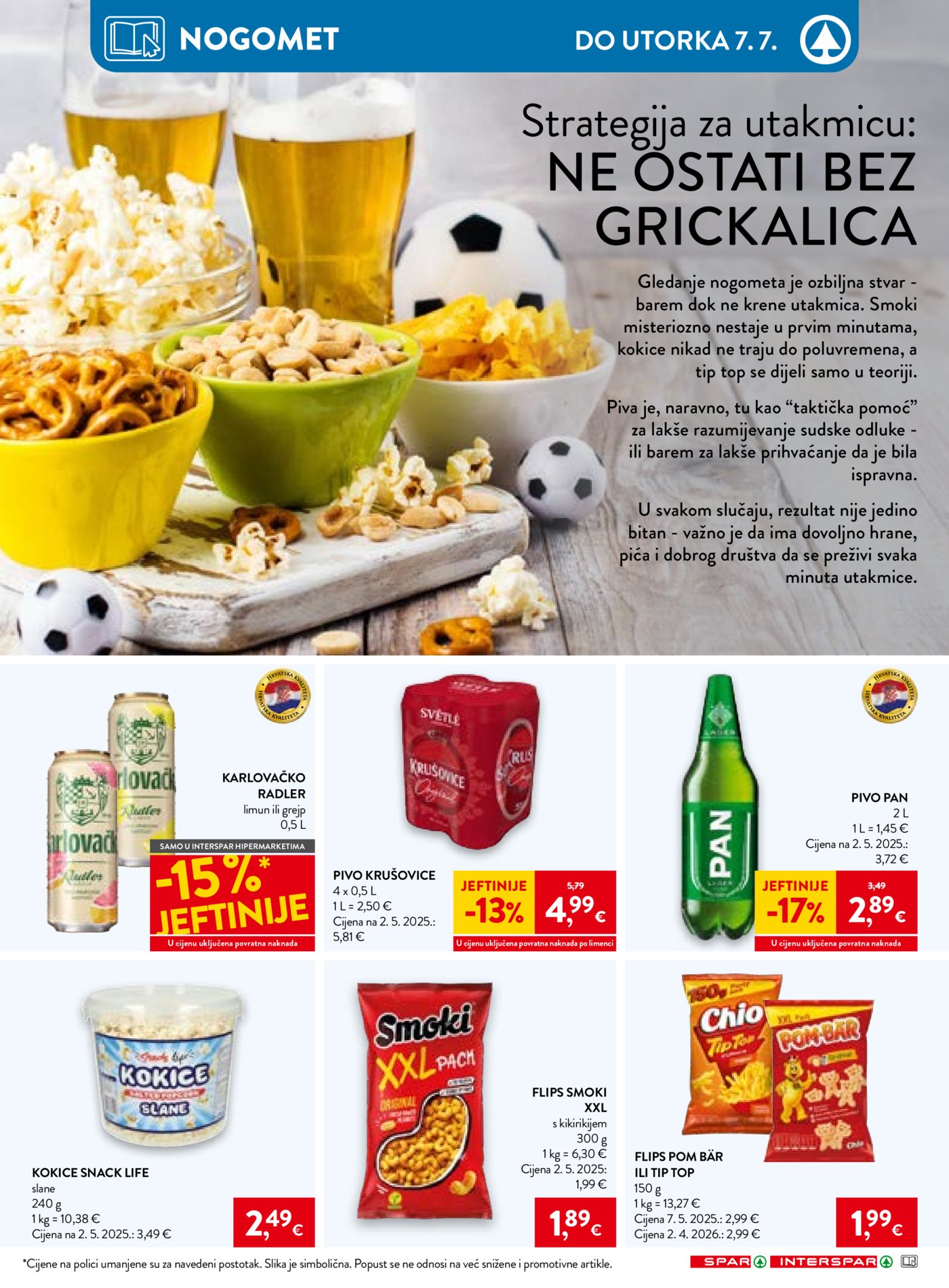 SPAR INTERSPAR katalog Akcija 01.07. - 07.07.2026.