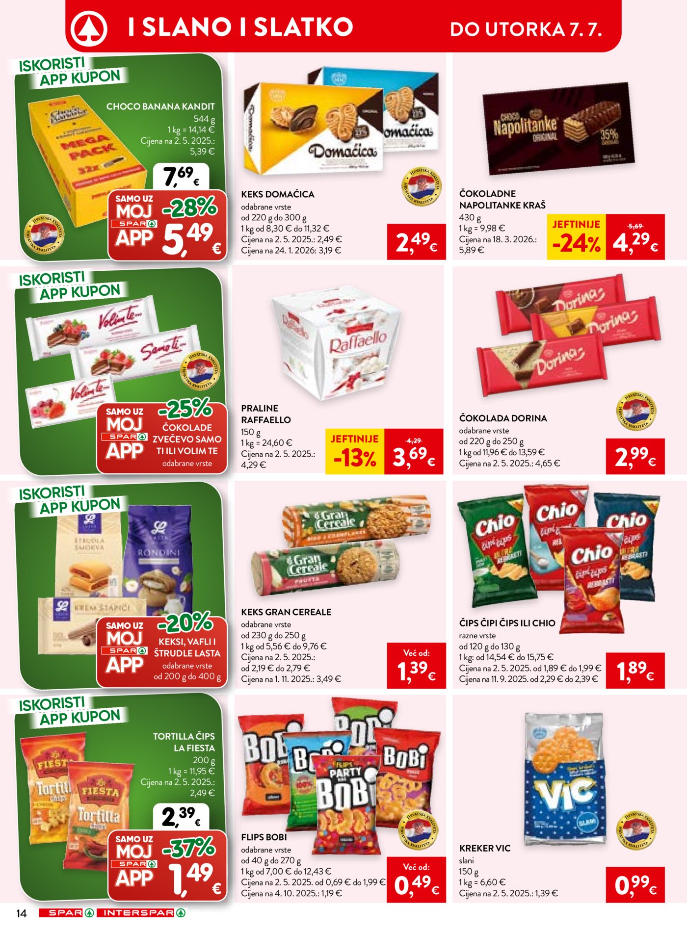 SPAR INTERSPAR katalog Akcija 01.07. - 07.07.2026.