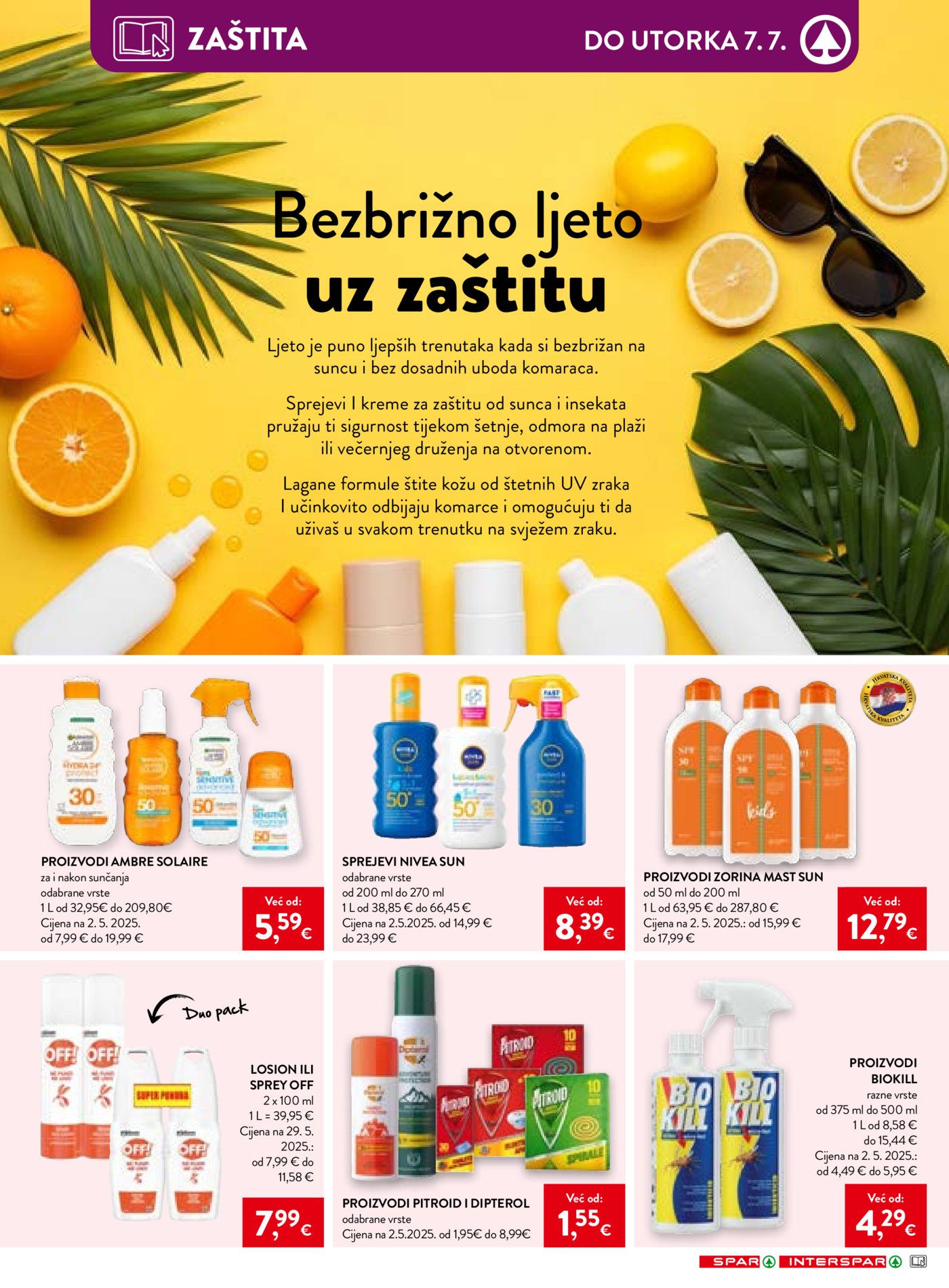 SPAR INTERSPAR katalog Akcija 01.07. - 07.07.2026.