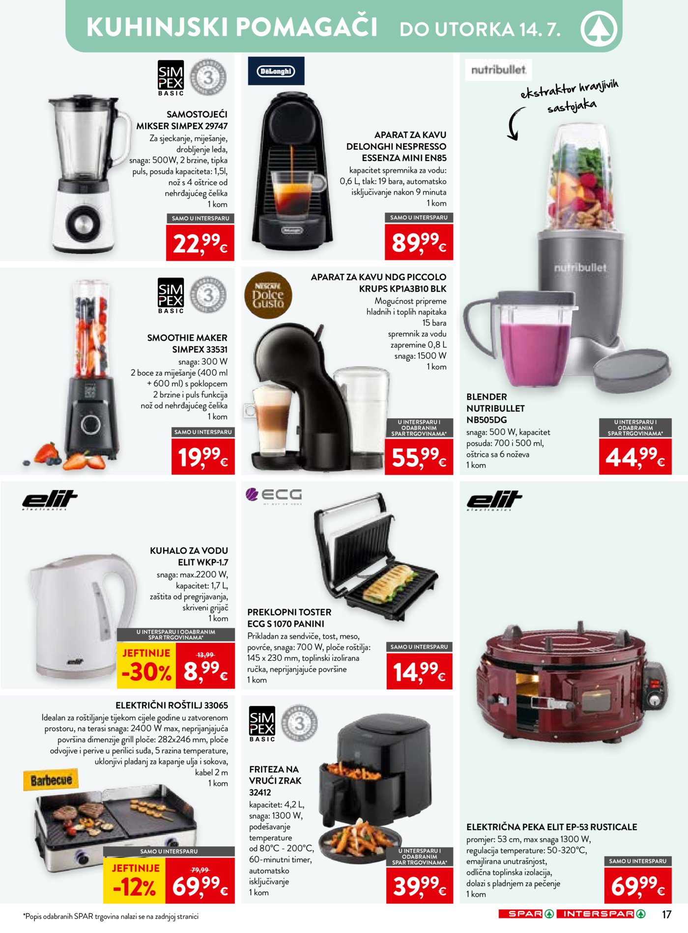 SPAR INTERSPAR katalog Akcija 01.07. - 07.07.2026.