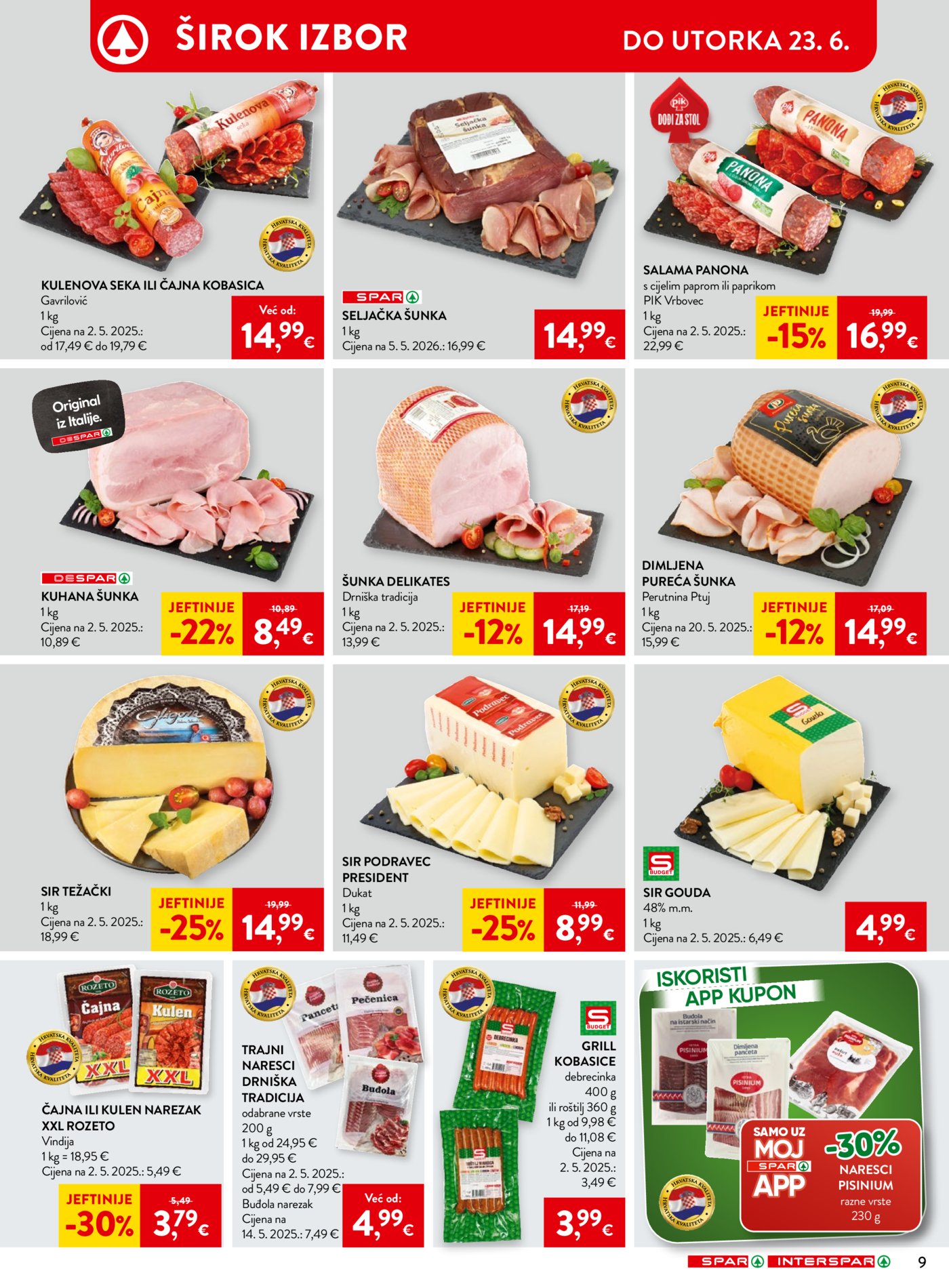 SPAR INTERSPAR katalog Akcija 17.06. - 23.06.2026.