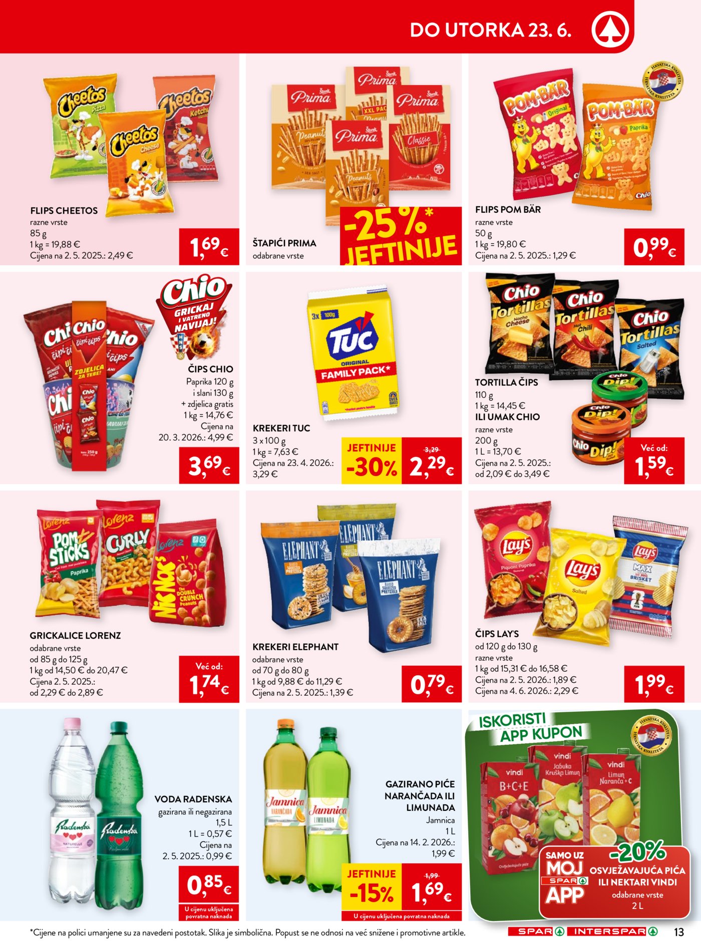 SPAR INTERSPAR katalog Akcija 17.06. - 23.06.2026.