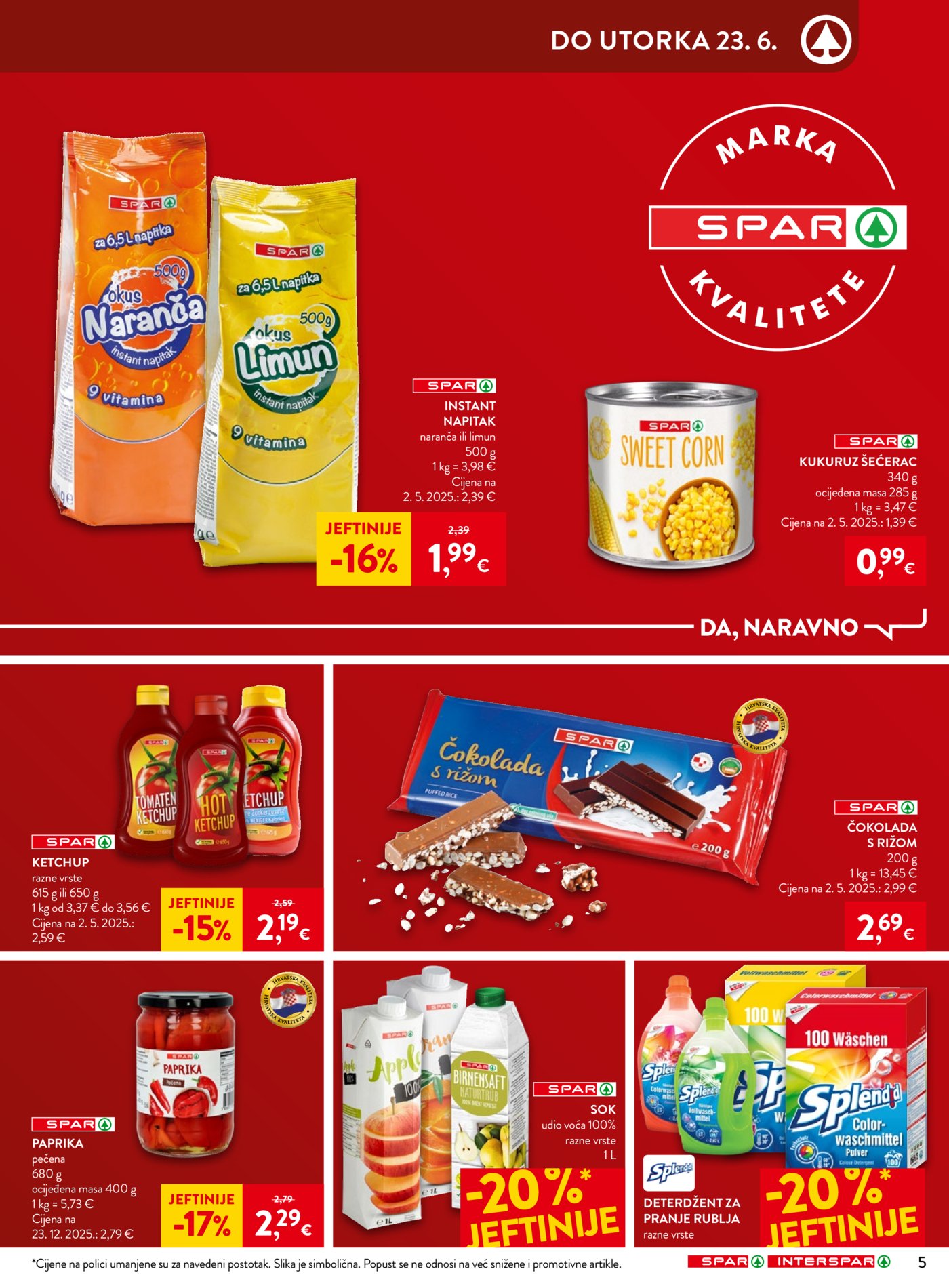 SPAR INTERSPAR katalog Akcija 17.06. - 23.06.2026.