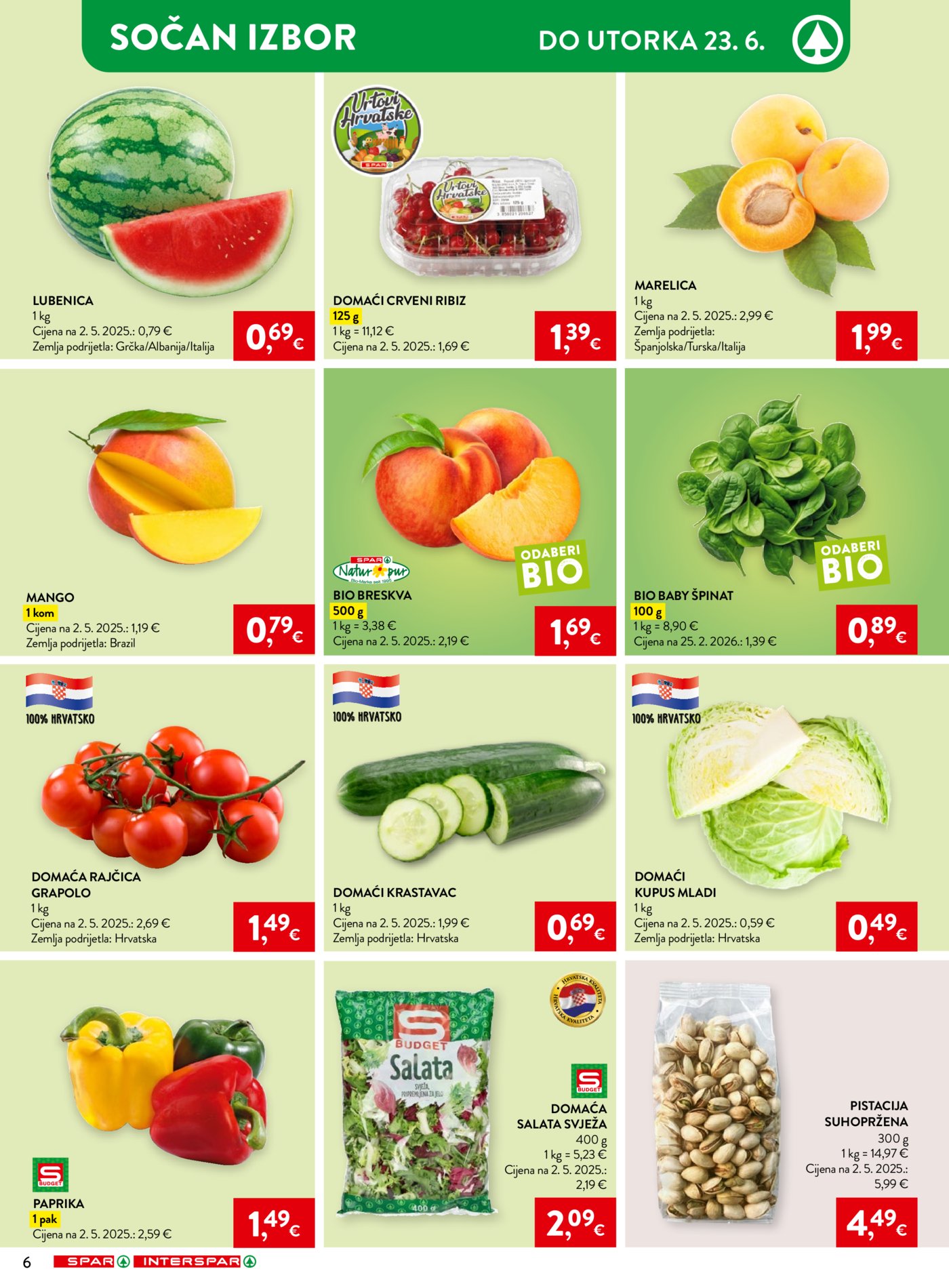 SPAR INTERSPAR katalog Akcija 17.06. - 23.06.2026.