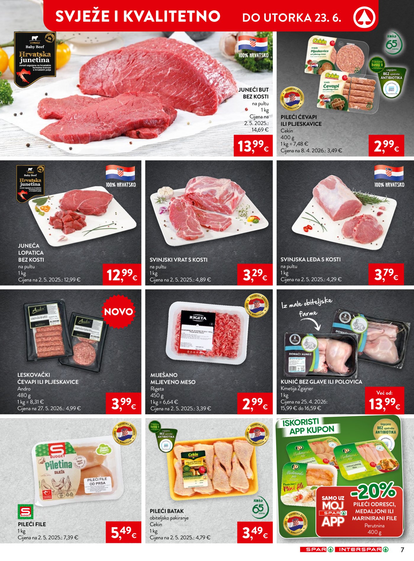 SPAR INTERSPAR katalog Akcija 17.06. - 23.06.2026.