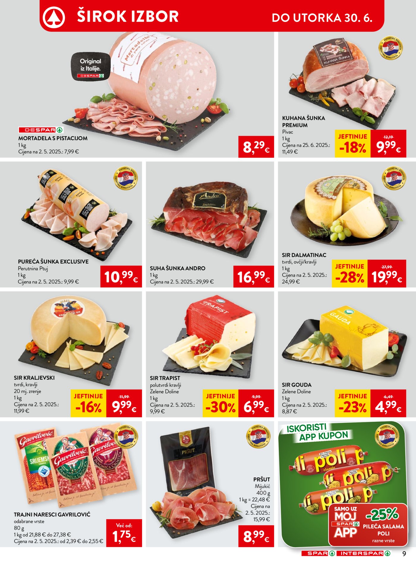 SPAR INTERSPAR katalog Akcija 24.06. - 30.06.2026.