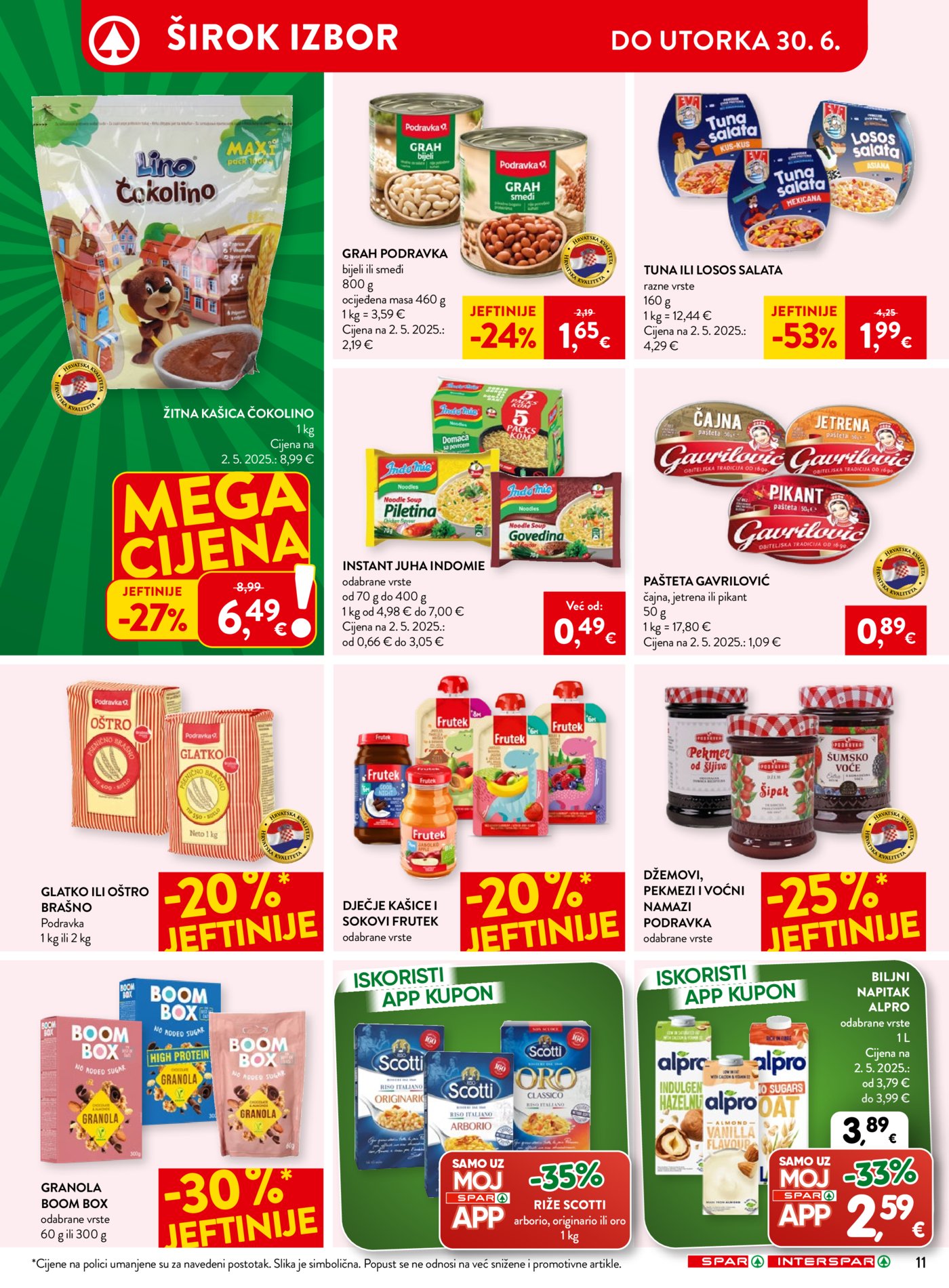 SPAR INTERSPAR katalog Akcija 24.06. - 30.06.2026.