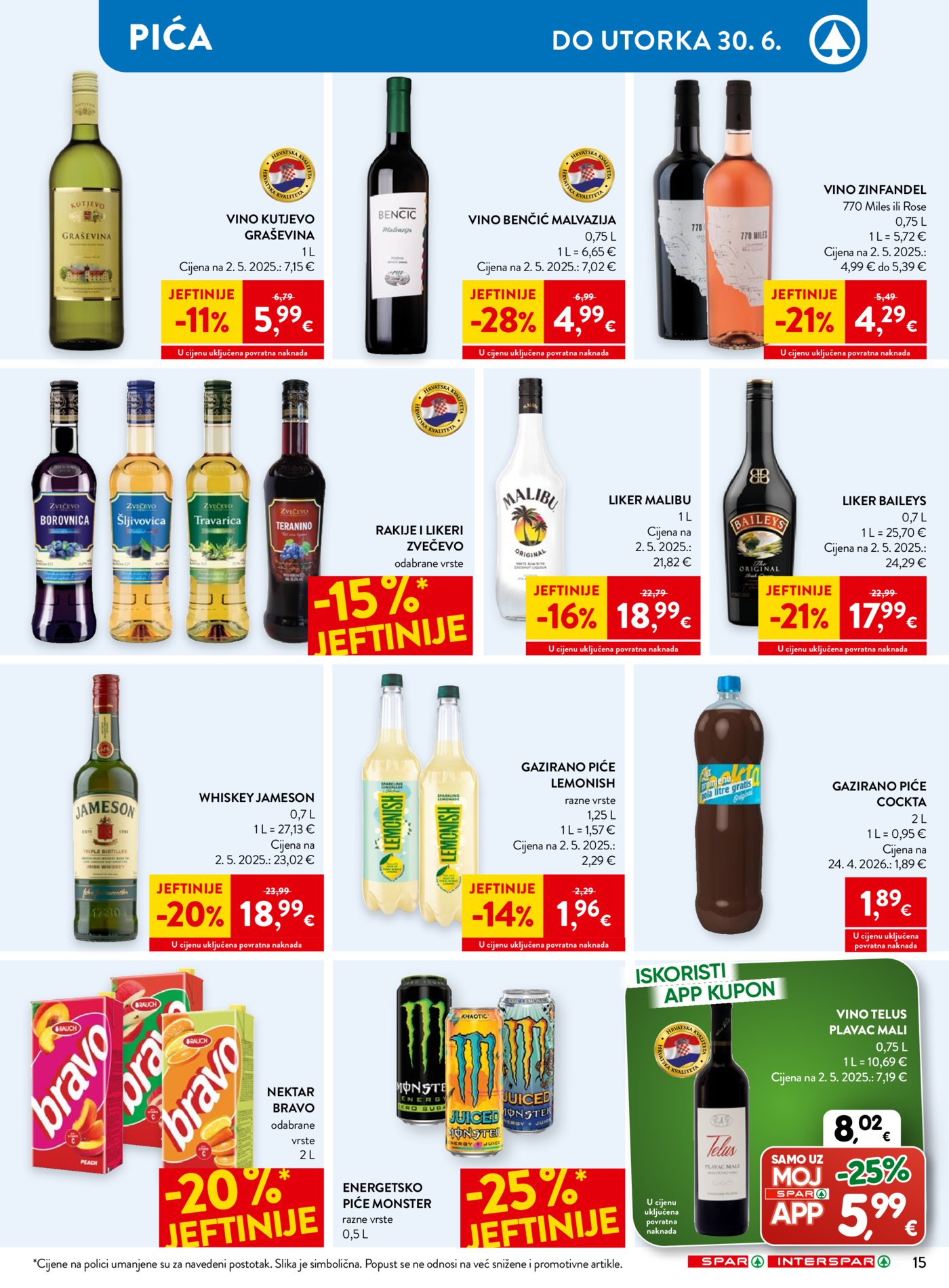 SPAR INTERSPAR katalog Akcija 24.06. - 30.06.2026.