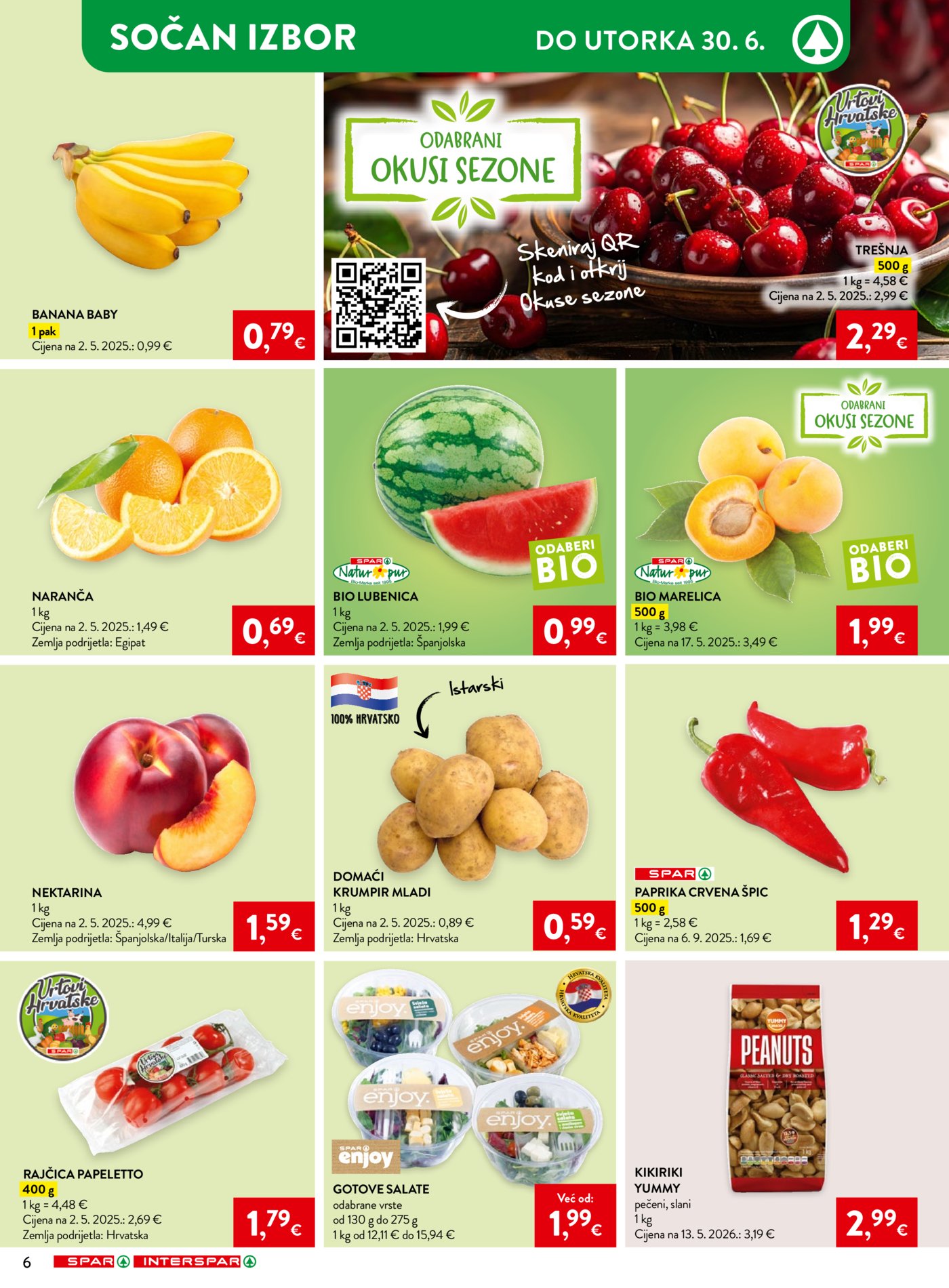 SPAR INTERSPAR katalog Akcija 24.06. - 30.06.2026.