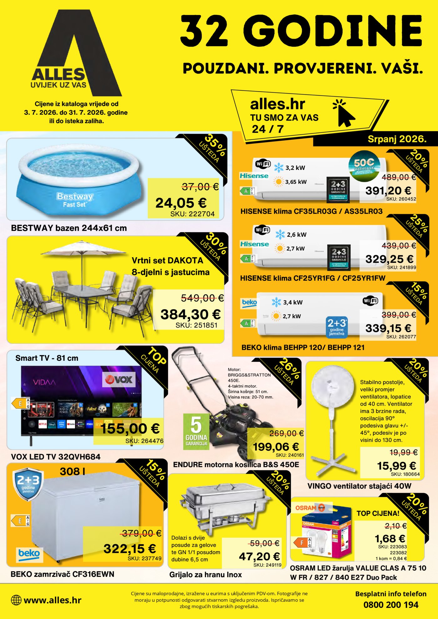 Alles katalog Akcija 03.07 - 31.07.2026.