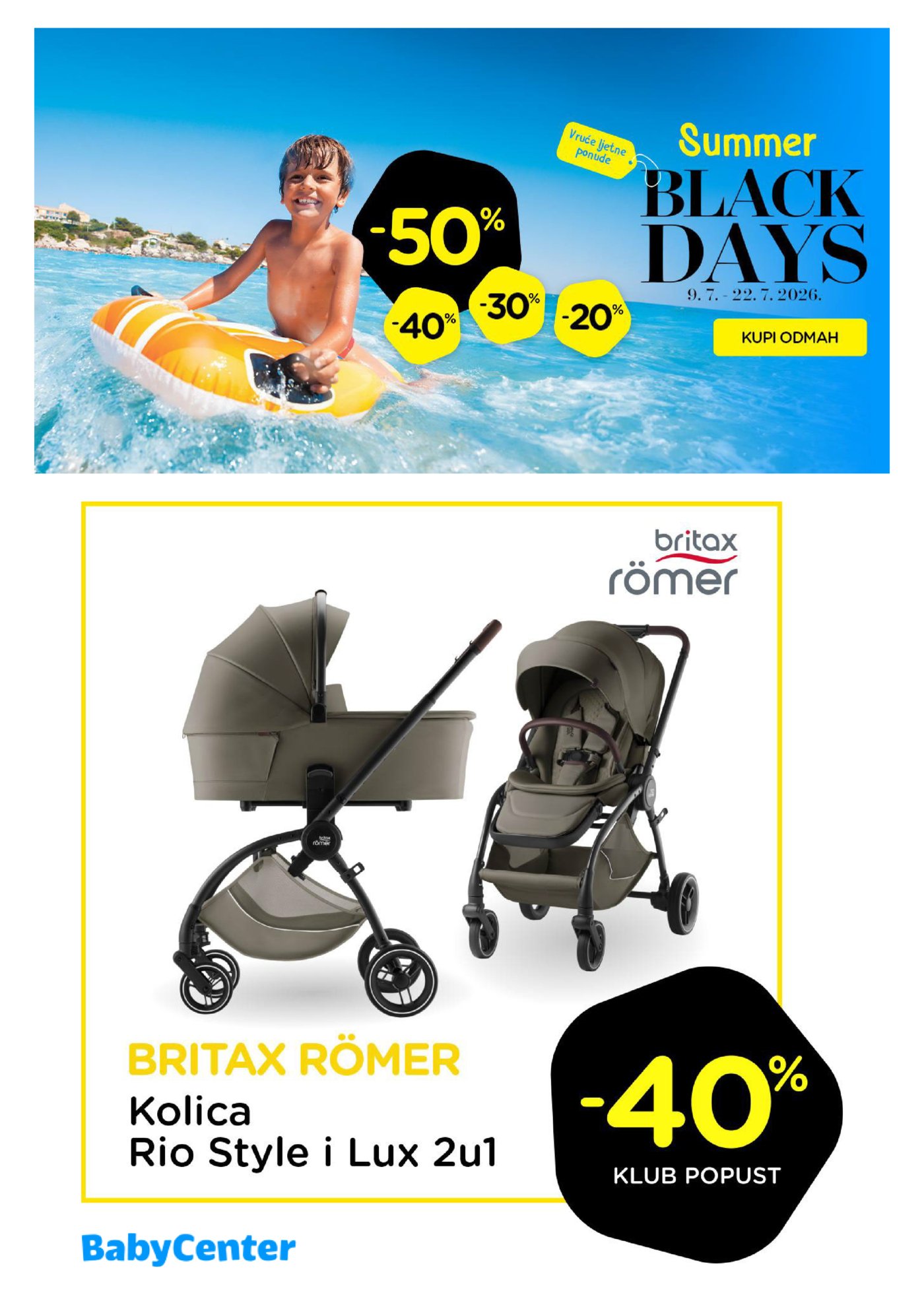 Baby Center Ljetni katalog 09.07.-22.07.2026.
