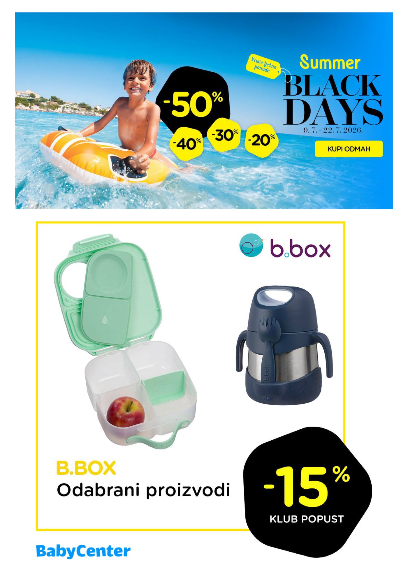Baby Center Ljetni katalog 09.07.-22.07.2026.