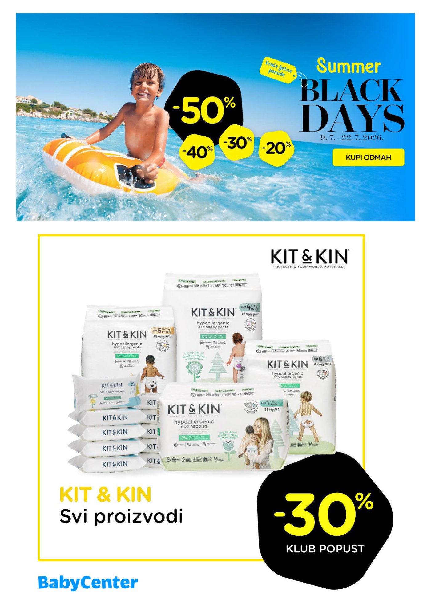 Baby Center Ljetni katalog 09.07.-22.07.2026.