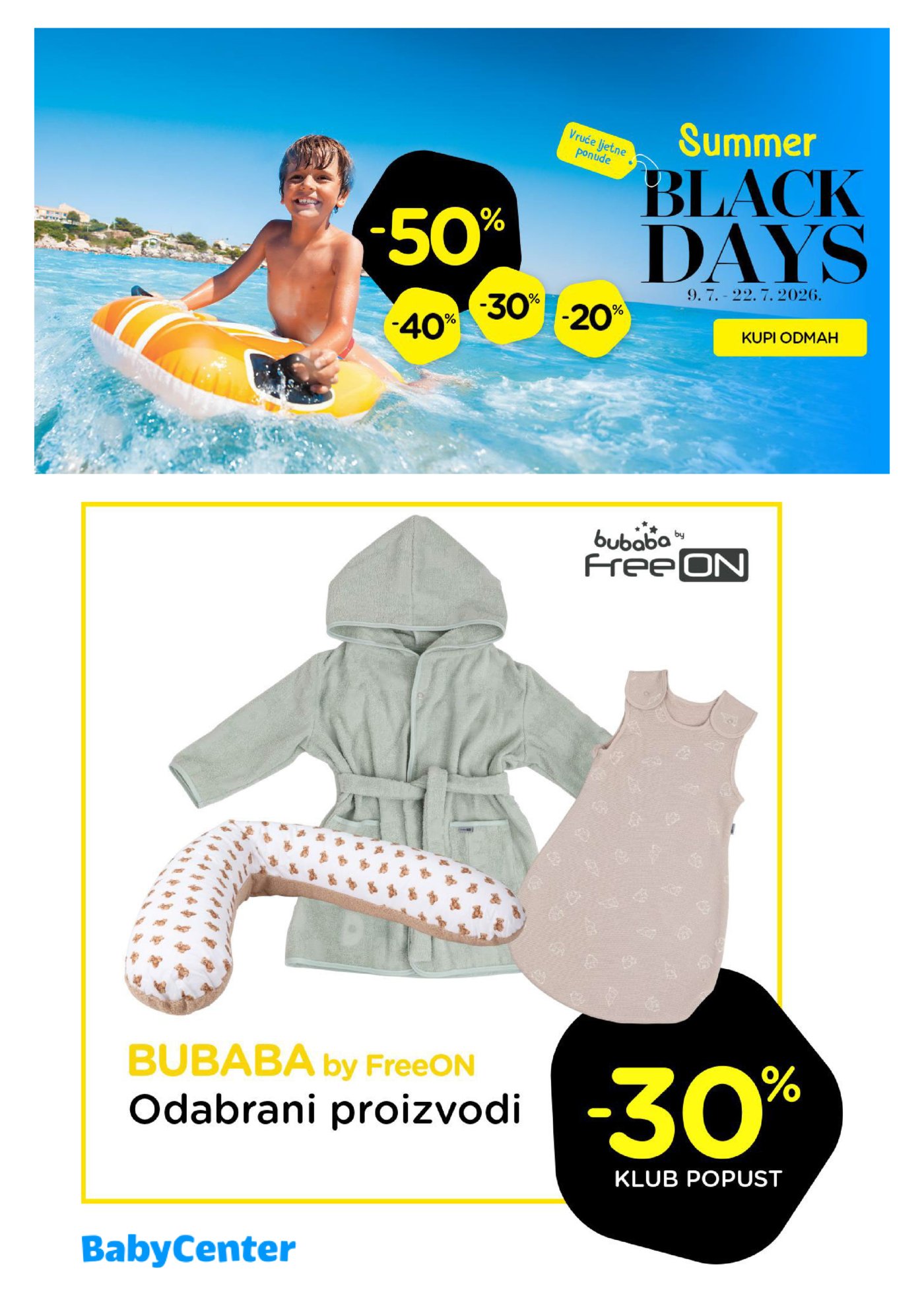 Baby Center Ljetni katalog 09.07.-22.07.2026.