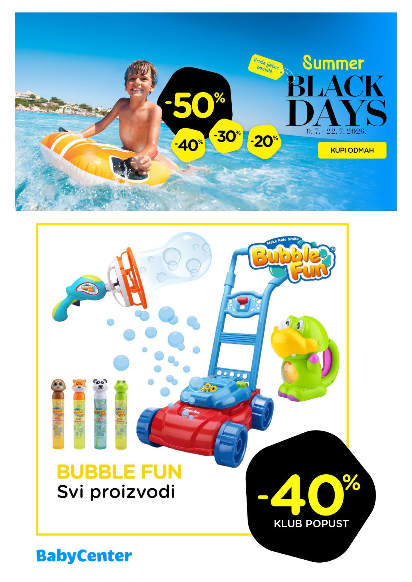 Baby Center Ljetni katalog 09.07.-22.07.2026.
