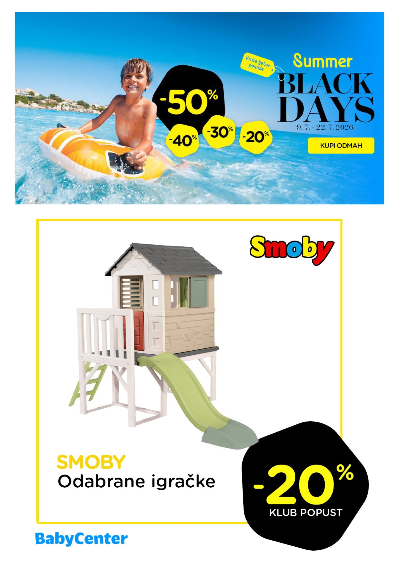 Baby Center Ljetni katalog 09.07.-22.07.2026.