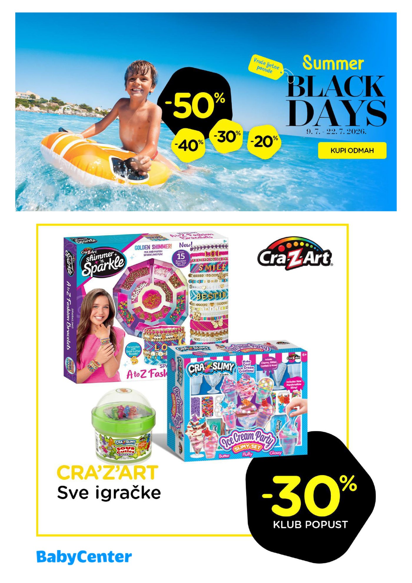 Baby Center Ljetni katalog 09.07.-22.07.2026.