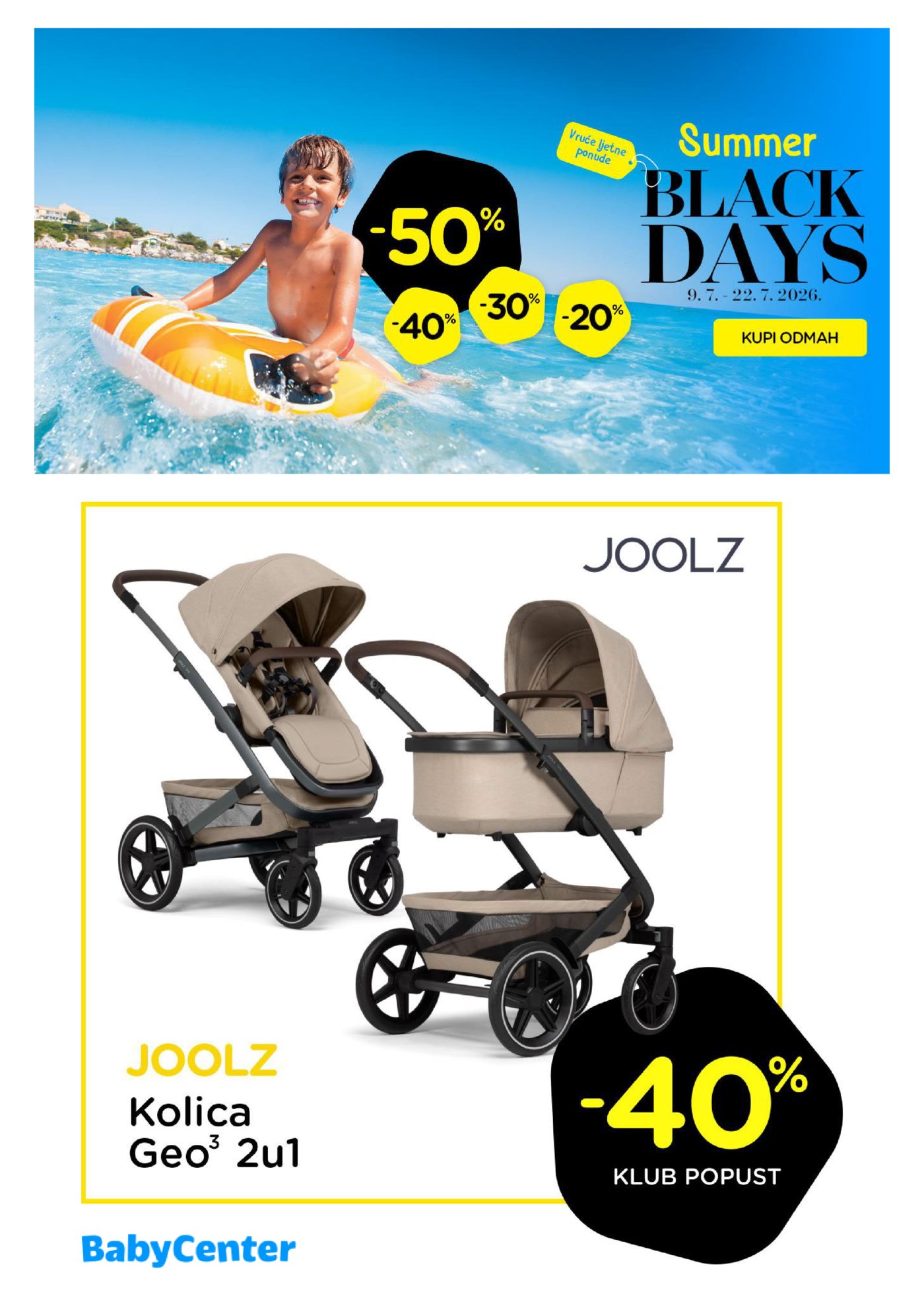 Baby Center Ljetni katalog 09.07.-22.07.2026.