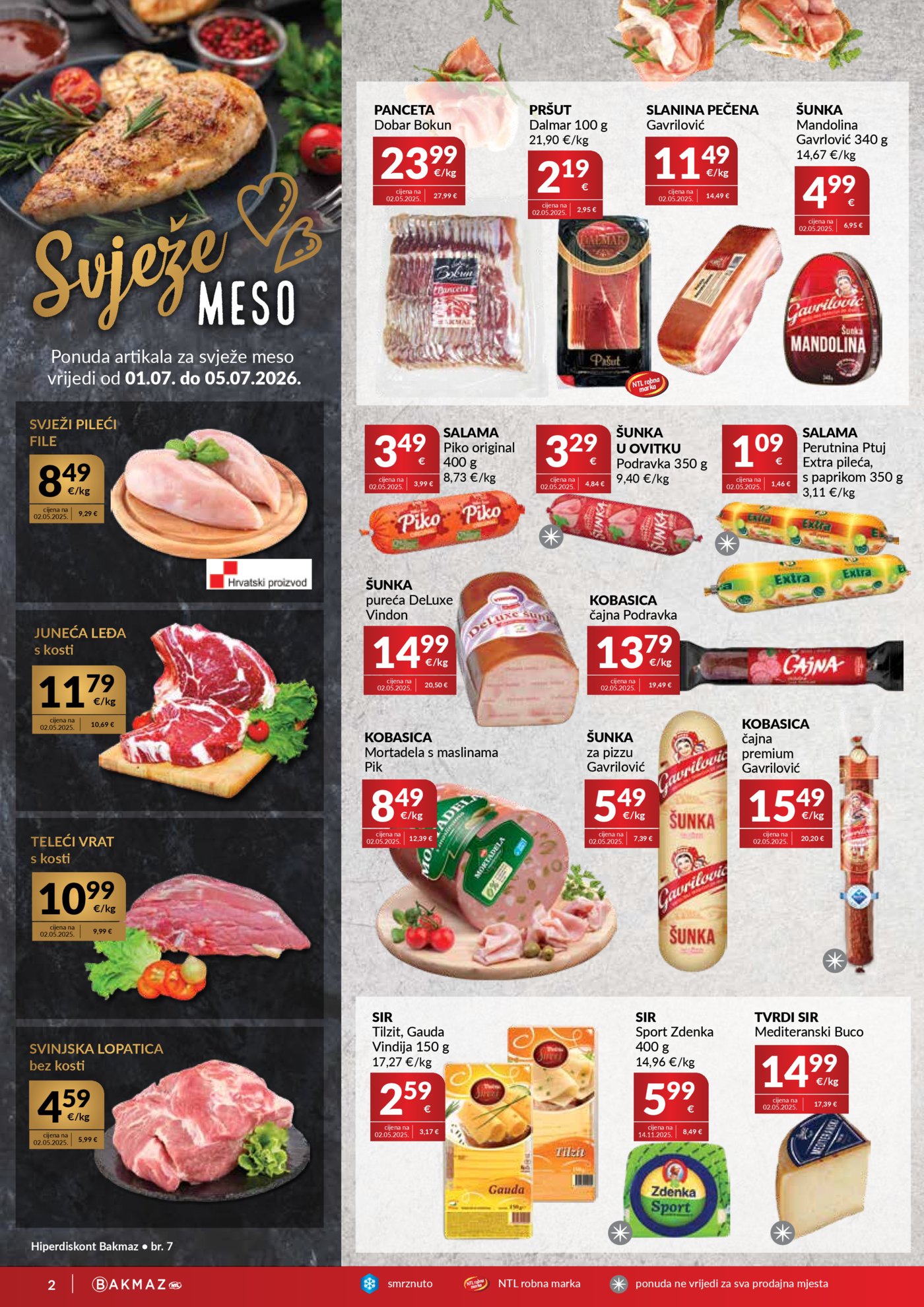 Bakmaz katalog Akcija 01.07. - 07.07.2026.