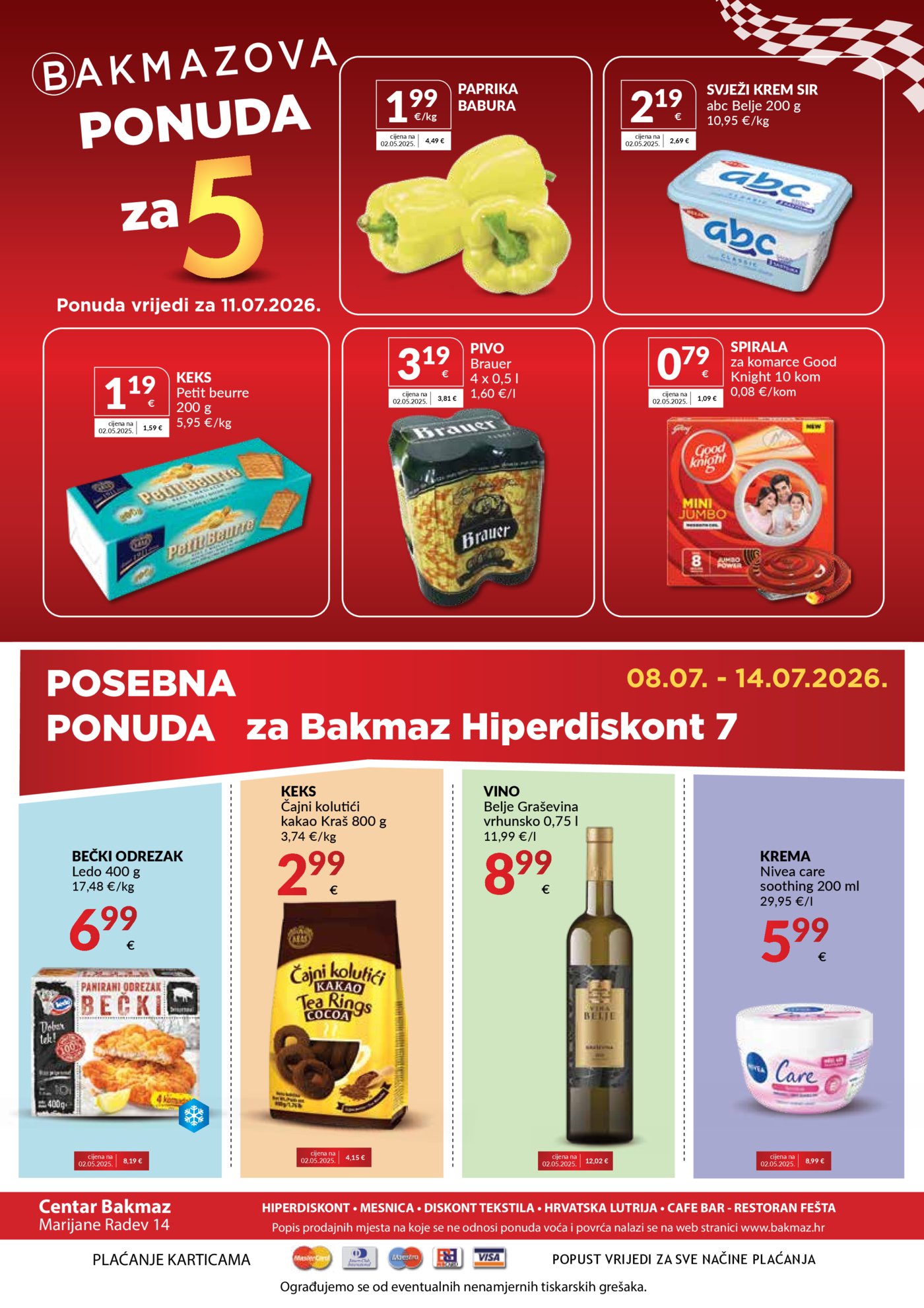 Bakmaz katalog Akcija 08.07 - 14.08.2026.