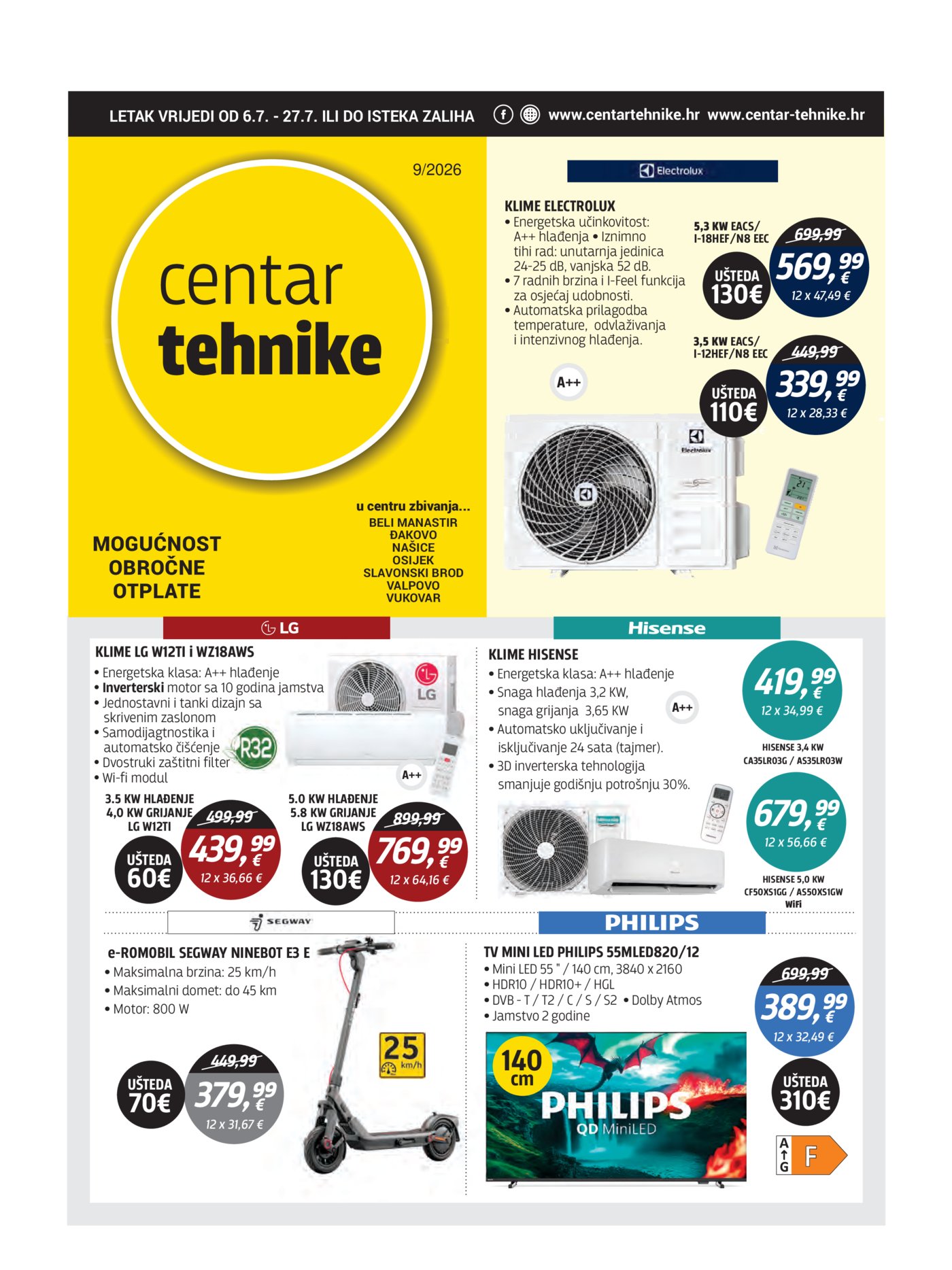 Centar Tehnike katalog Akcija 06.07. - 27.07.2026.