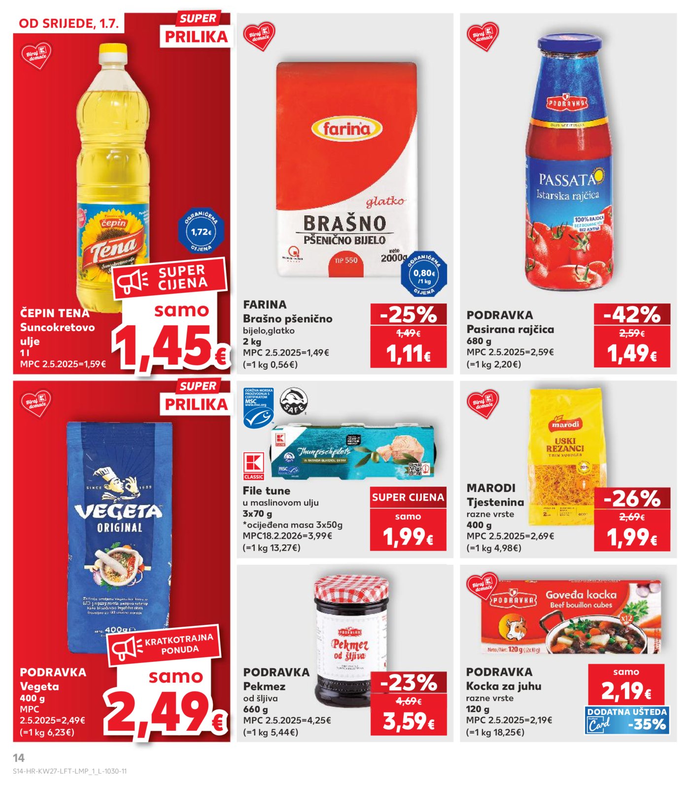 Kaufland katalog Akcija 01.07. - 07.07.2026.