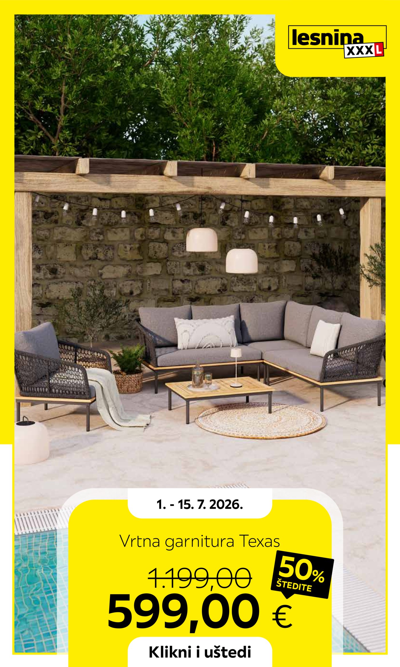 Lesnina katalog Akcija 01.07. - 15.07.2026.