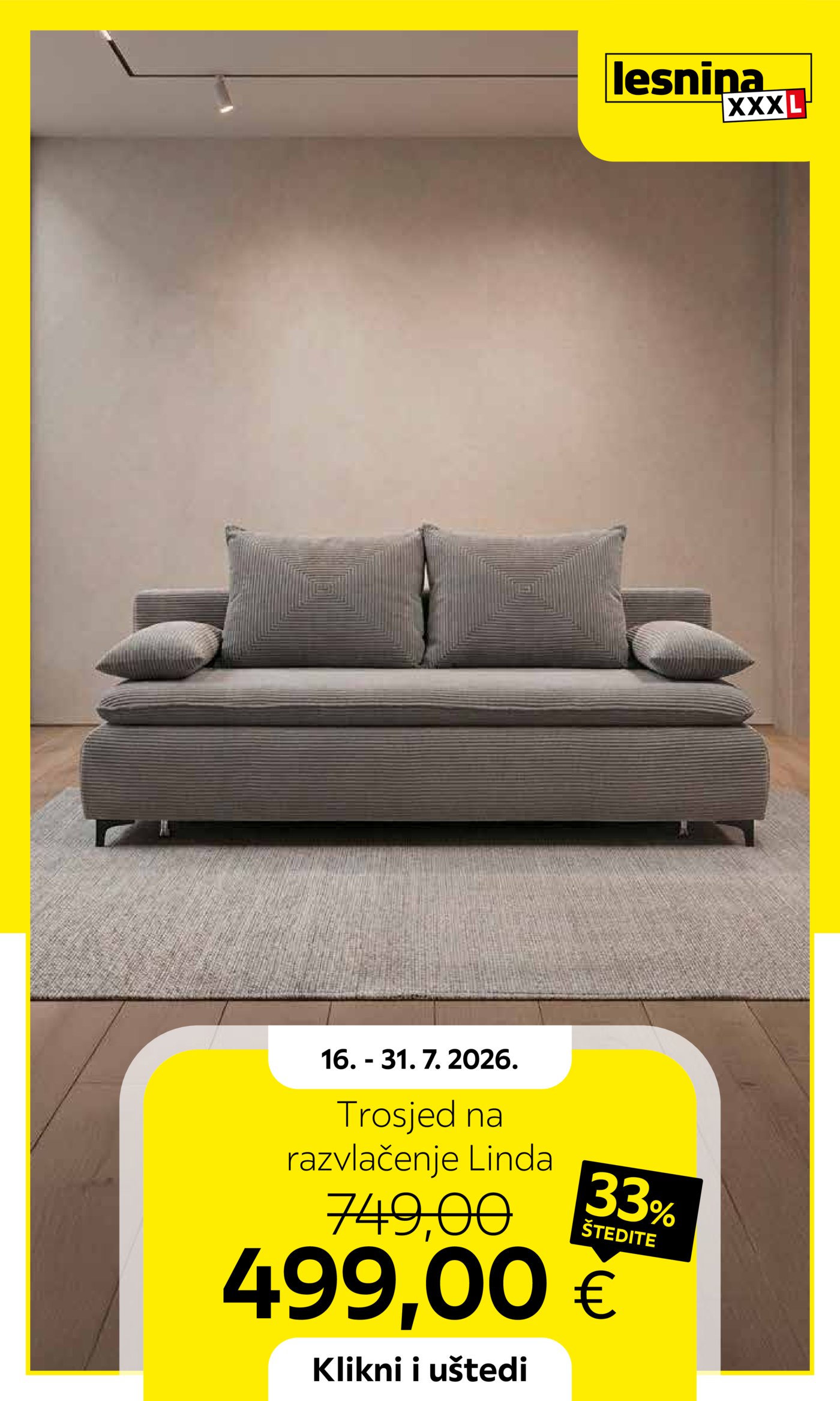 Lesnina katalog Akcija 16.07. - 31.07.2026.