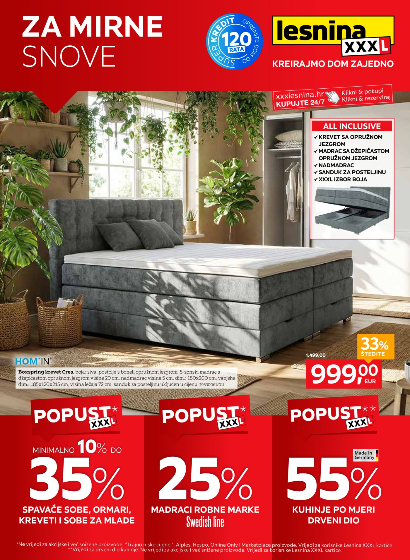 Lesnina katalog Za mirne snove 13.07. - 01.08.2026.