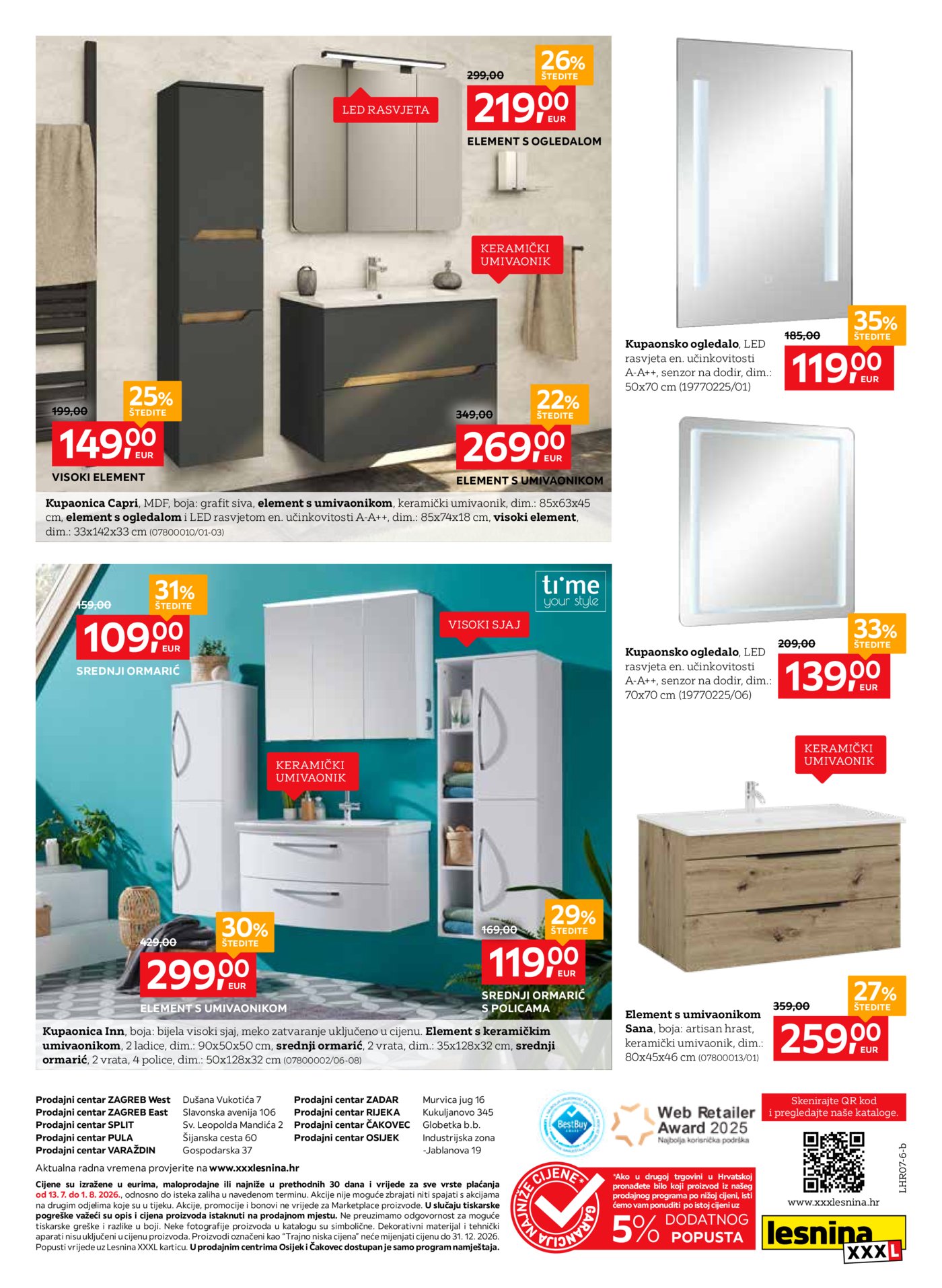 Lesnina katalog Za mirne snove 13.07. - 01.08.2026.